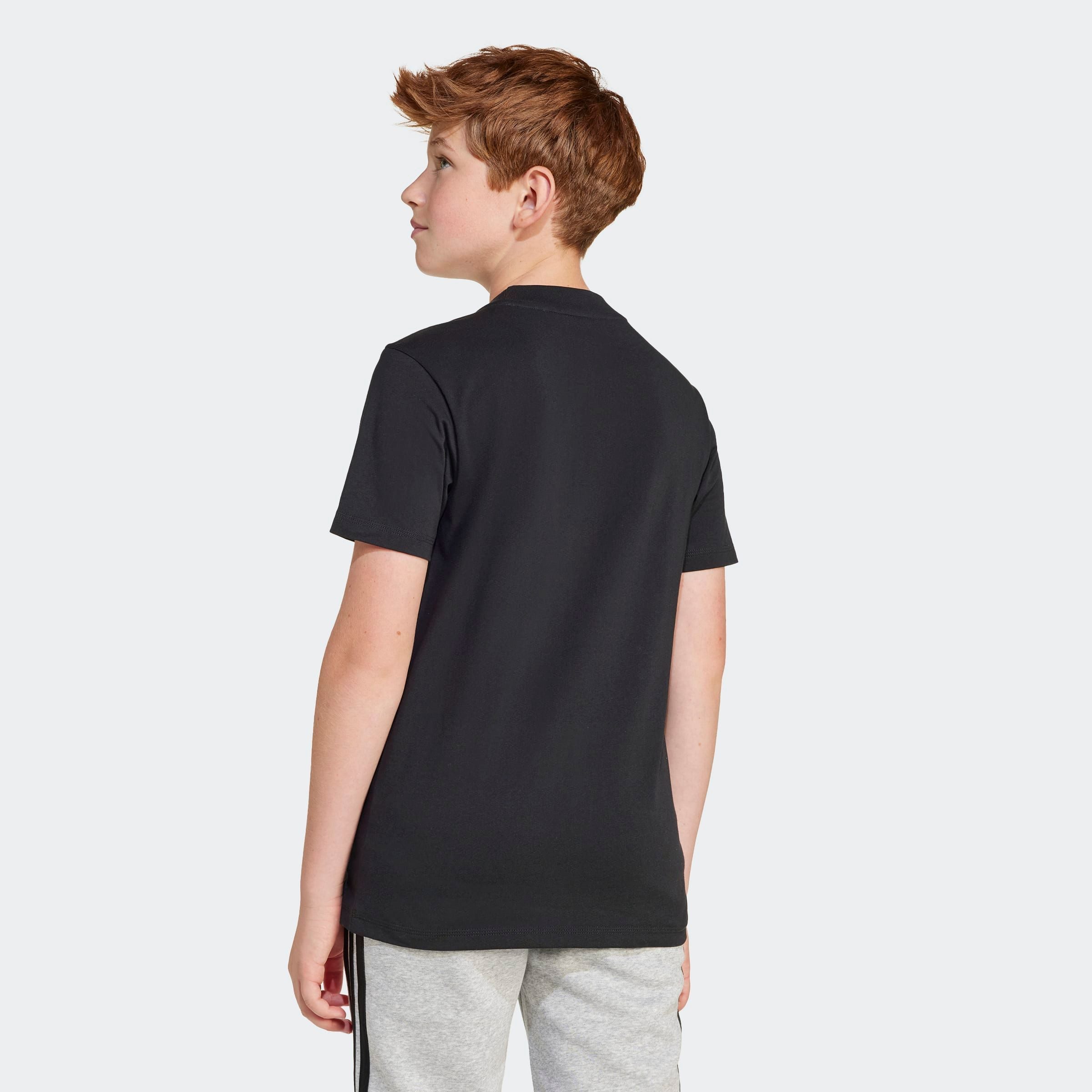 adidas Sportswear T-Shirt J BL TEE 160 für Kinder und Teens, mit Rundhalsausschnitt, aus 100 % Baumwolle