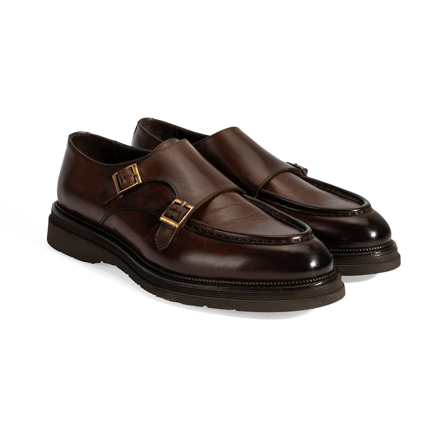 Desa Herren-Slipper – Obermaterial und Futter aus Leder, runde Zehenpartie Loafer