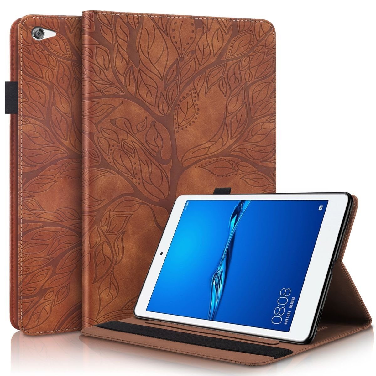 Wigento Tablet-Hülle »Aufstellbare Kunst-Leder Tasche Baum Muster für  Huawei MediaPad M5 Lite 10.1 Zoll Etuis Hülle Cover Schutz Case Zubehör«  online kaufen | OTTO