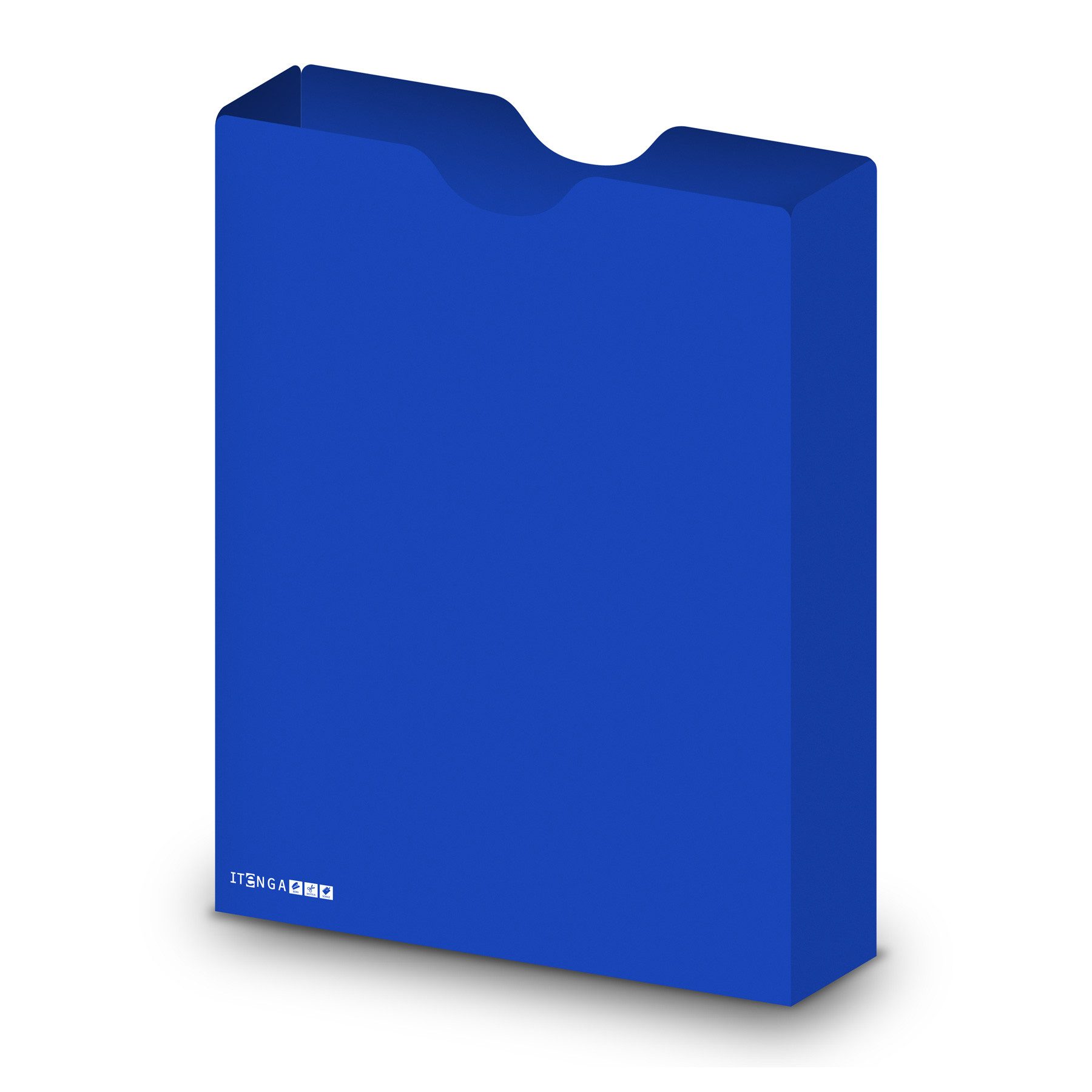 itenga Organisationsmappe itenga Heftbox DIN A4 Hochformat aus PP blau