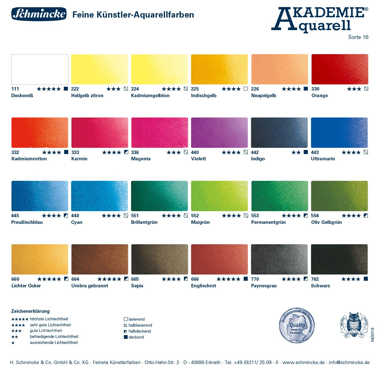 Thumbnail - Schmincke Aquarellfarbe Akademie® Vollsortiment 24 x 1/2 Näpfchen, limitierter Metallkasten