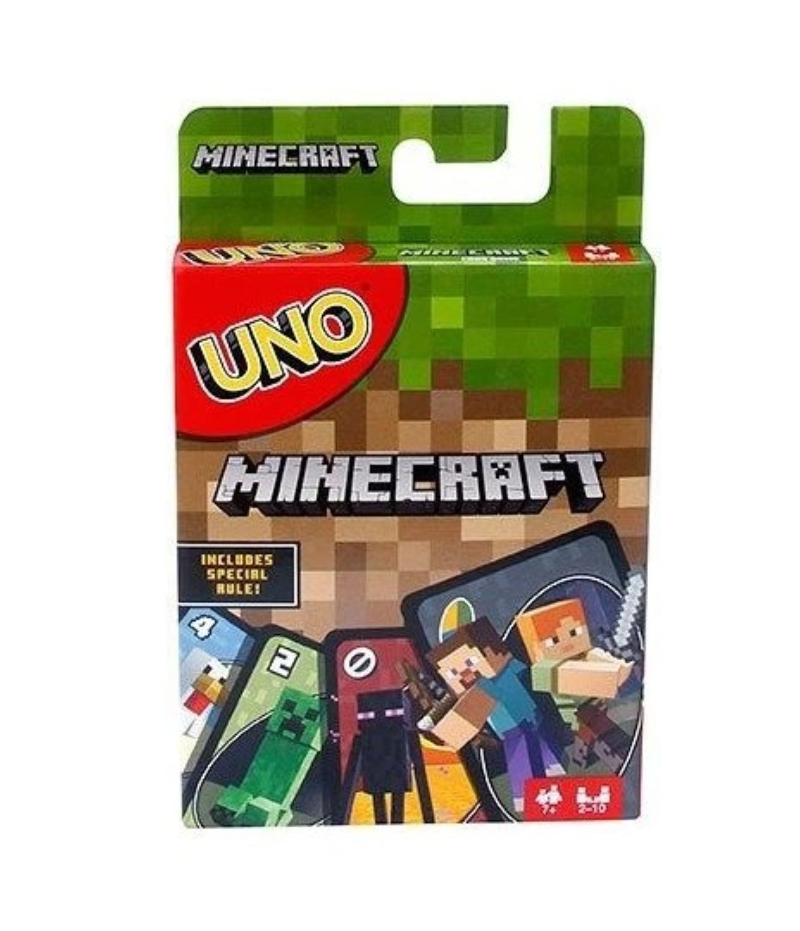 Minecraft Spielwelt UNO Minecraft Mattel Kartenspiel – Familienspiel Kinder Party Spiel, (1-tlg)