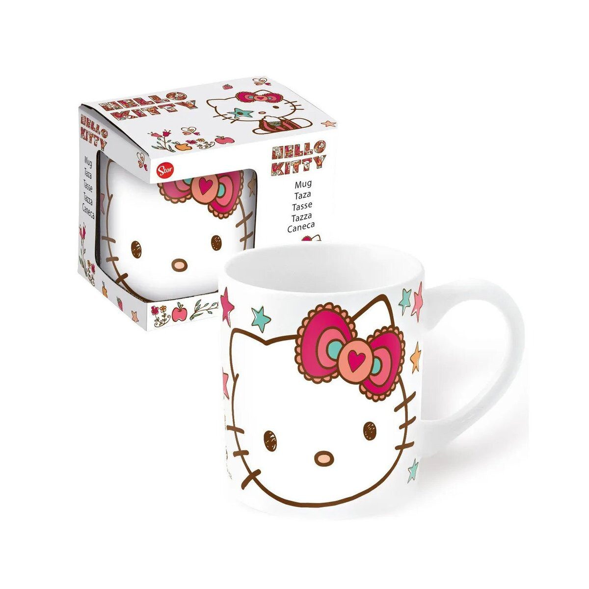 Hello Kitty Tasse Hello Kitty Stars Porzellantasse 325 ml, 1-tlg.