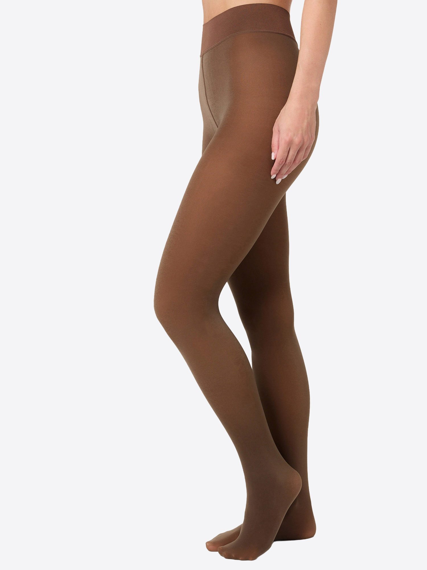 Nur Die Feinstrumpfhose 3er Sparpack Warm & Transparent strapazierfähig 80 DEN (3 St) matte Optik - innovative Stricktechnik: wirkt wie 20 DEN