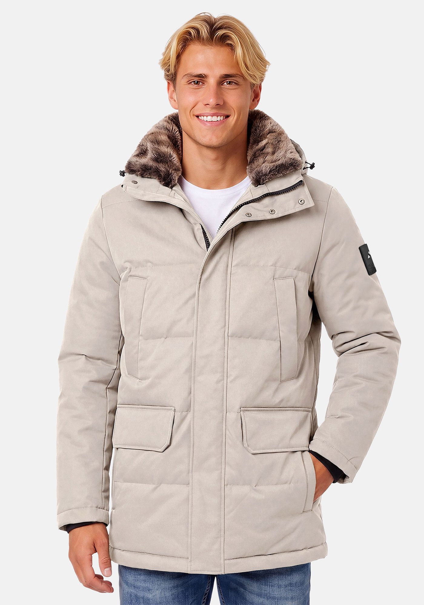 Alessandro Salvarini Winterjacke ASGiova Parka mit warmem Kunstfellkragen und hochwertigem Obermaterial – Bild 2 von 5