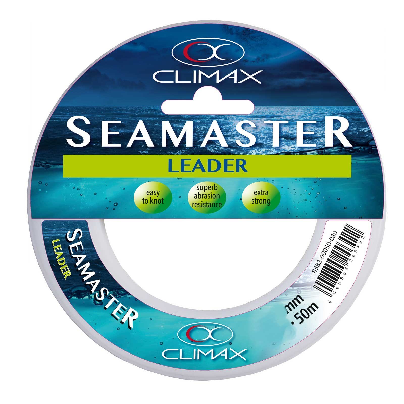 Climax Vorfachschnur, 50 m Länge, Climax Seamaster Leader 50m 0,50mm Vorfachmaterial Meeresangeln