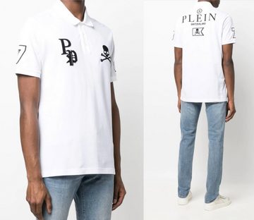 PHILIPP PLEIN Poloshirt PHILIPP PLEIN Polo Shirt Polohemd Multi Skull Logo Hemd Polohemd T-shi