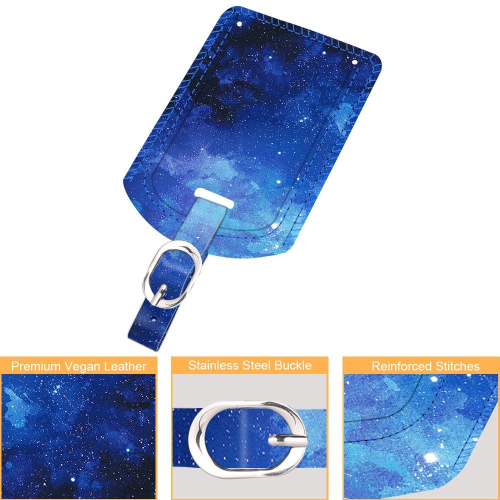 Fintie Gepäckanhänger Kofferanhänger aus Kunstleder, Gepäckanhänger ID Etik günstig online kaufen