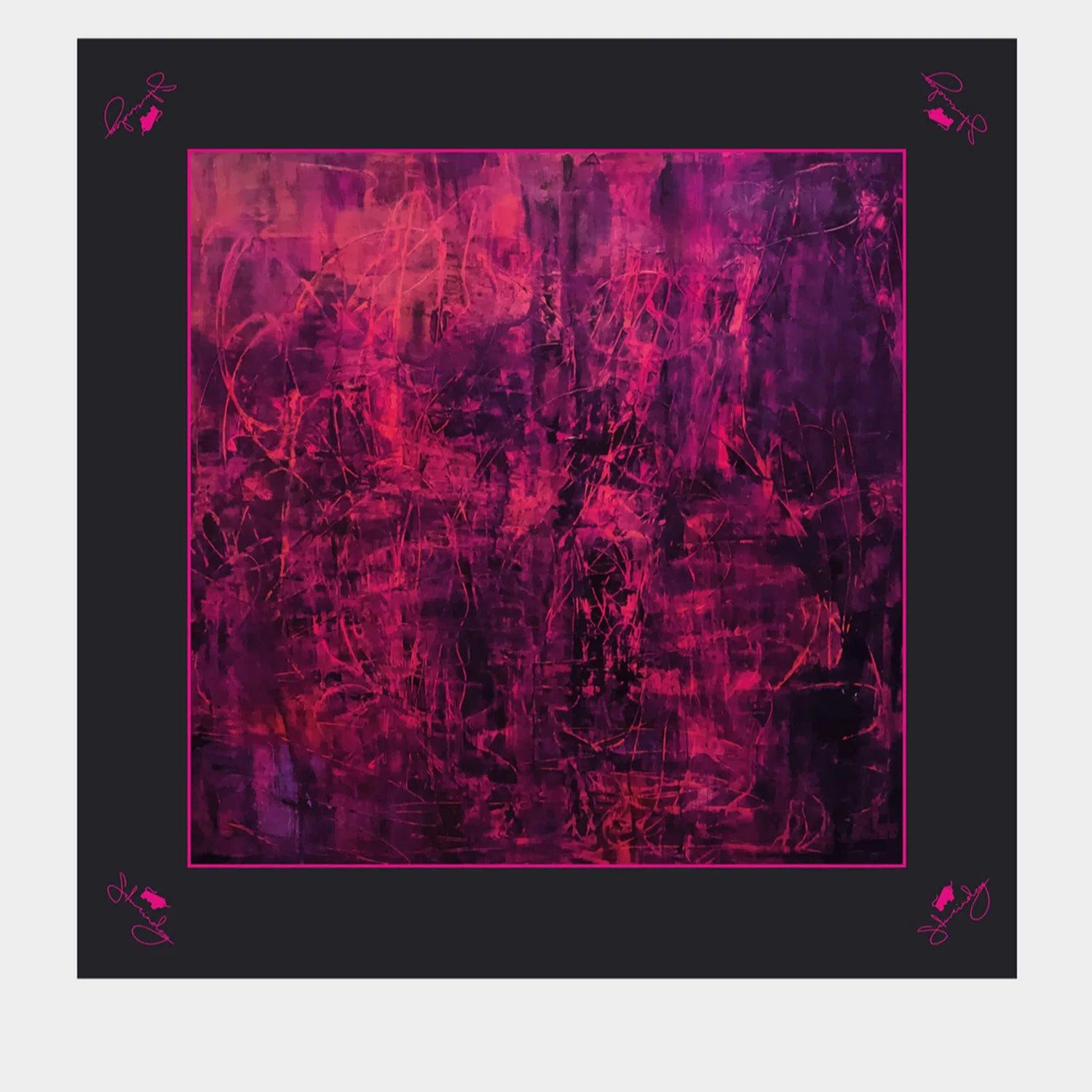 Braun Büffel Seidenschal BB Art Edition No.1 Seidenschal violett
