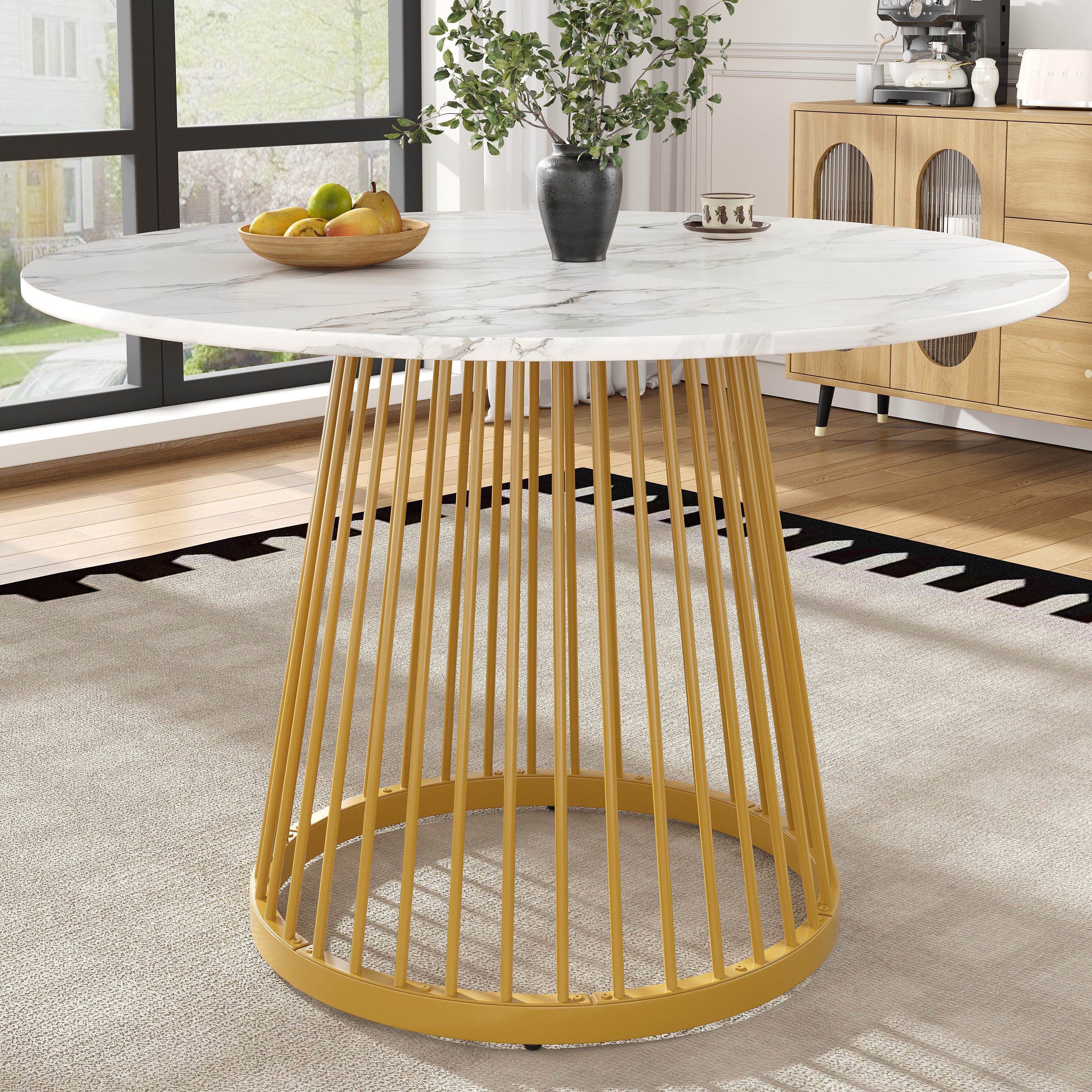 MODFU Essgruppe Stylisches Esstisch,Esszimmerstühle,Esstisch-Set, (80×80×76 günstig online kaufen