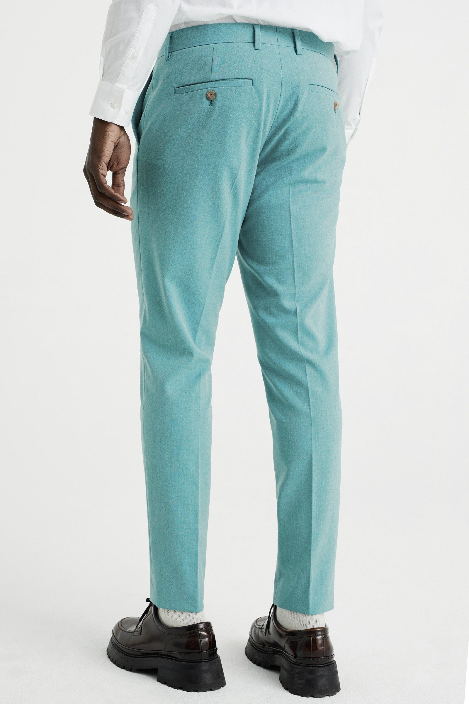WE Fashion Anzughose (1-tlg) Grün blau
