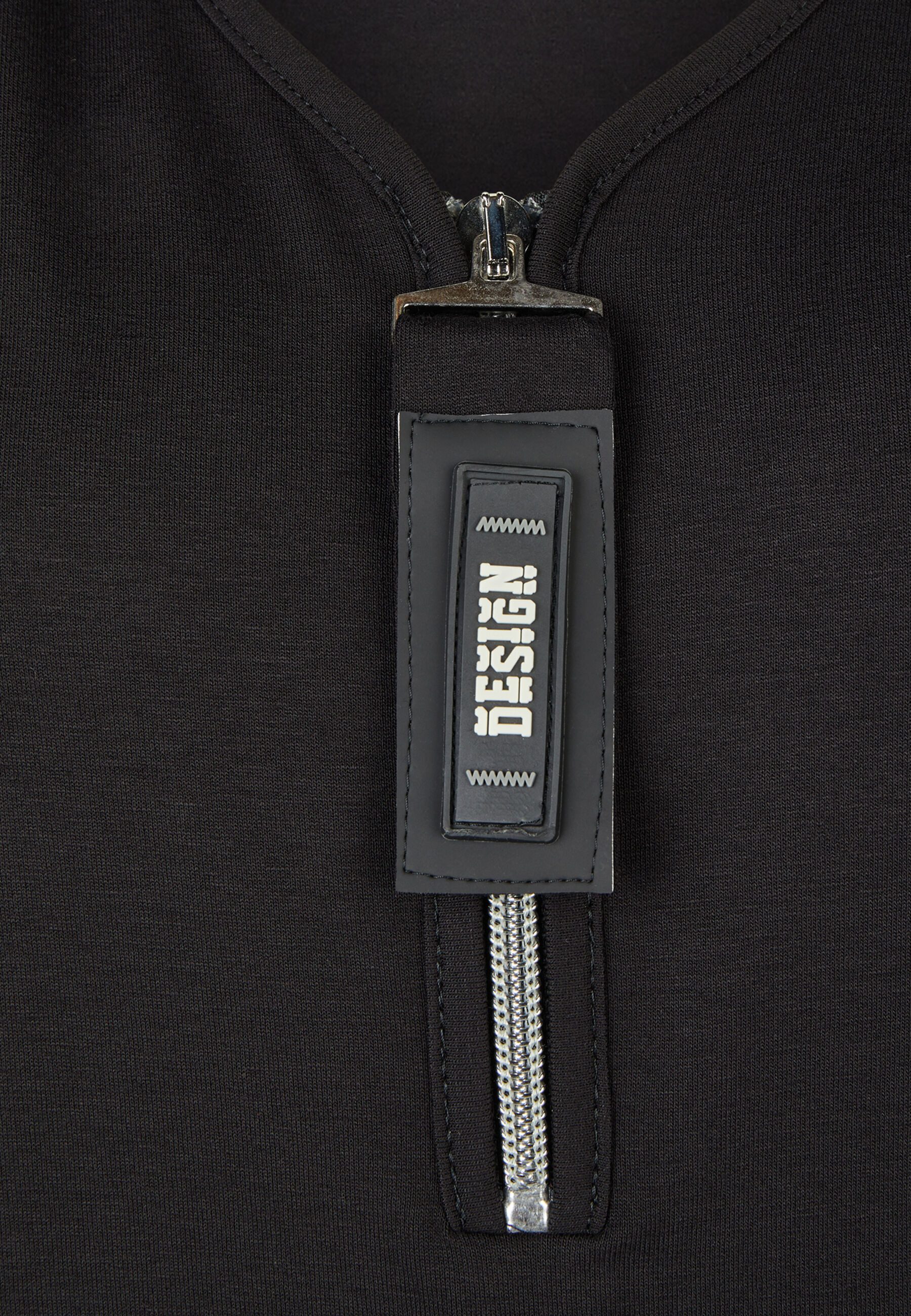 Doris Streich Longshirt (1-tlg) mit dekorativem Reißverschluss-Anhänger
