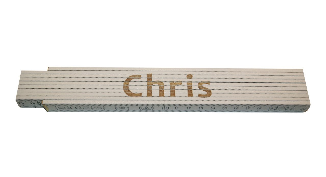 HEKA Zollstock Zollstock Chris 2 m weiß