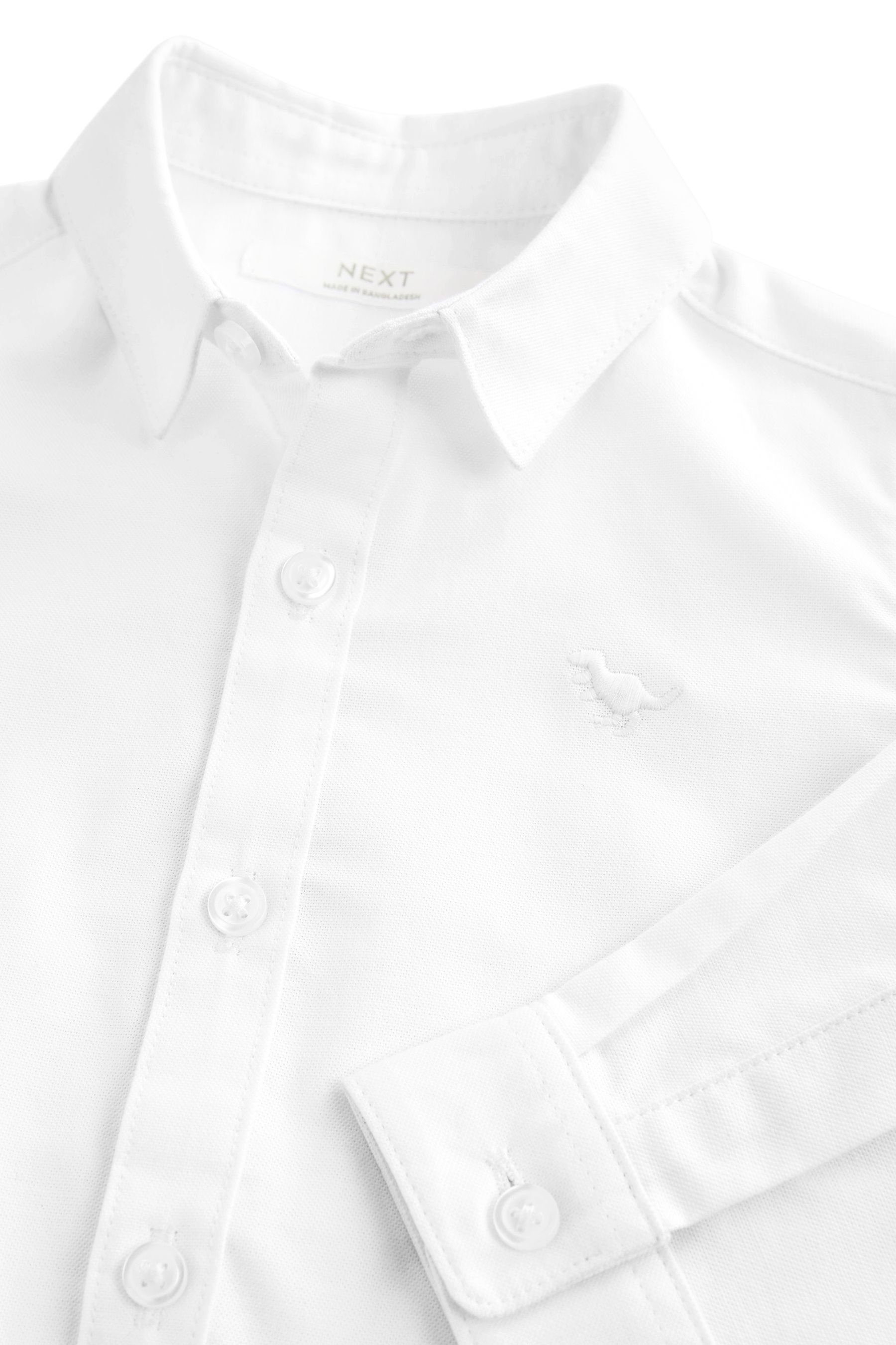Langärmeliges (1-tlg) White Langarmhemd Next Oxfordhemd