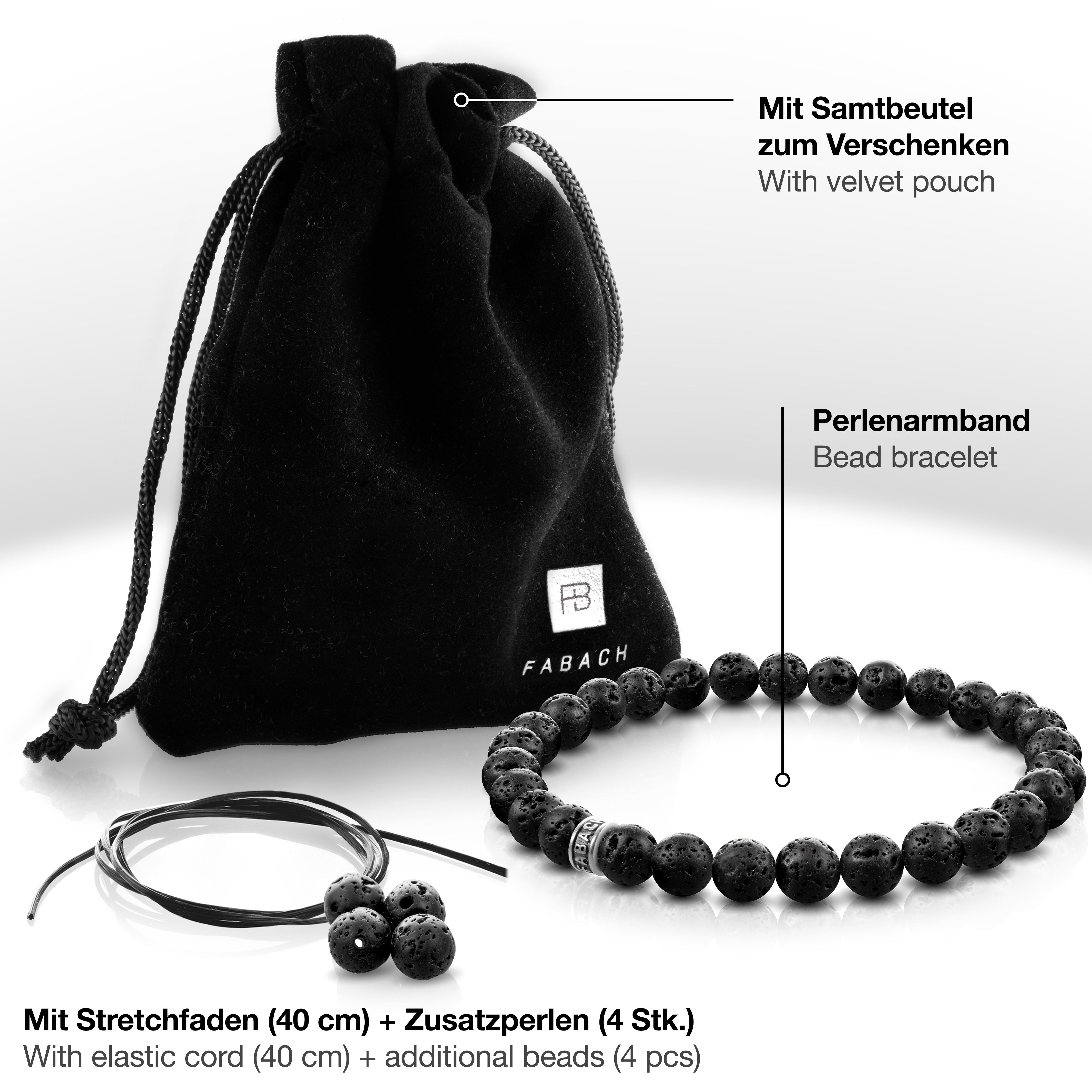 FABACH Perlenarmband 6mm Edelstein-Perlen & Sterling günstig online kaufen
