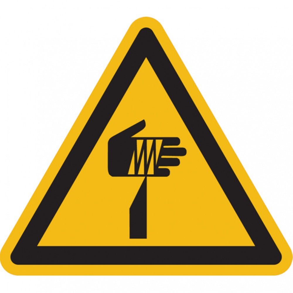 Hinweisschild Warnschild, Warnung vor spitzem Gegenstand W022,DIN EN ISO 7010