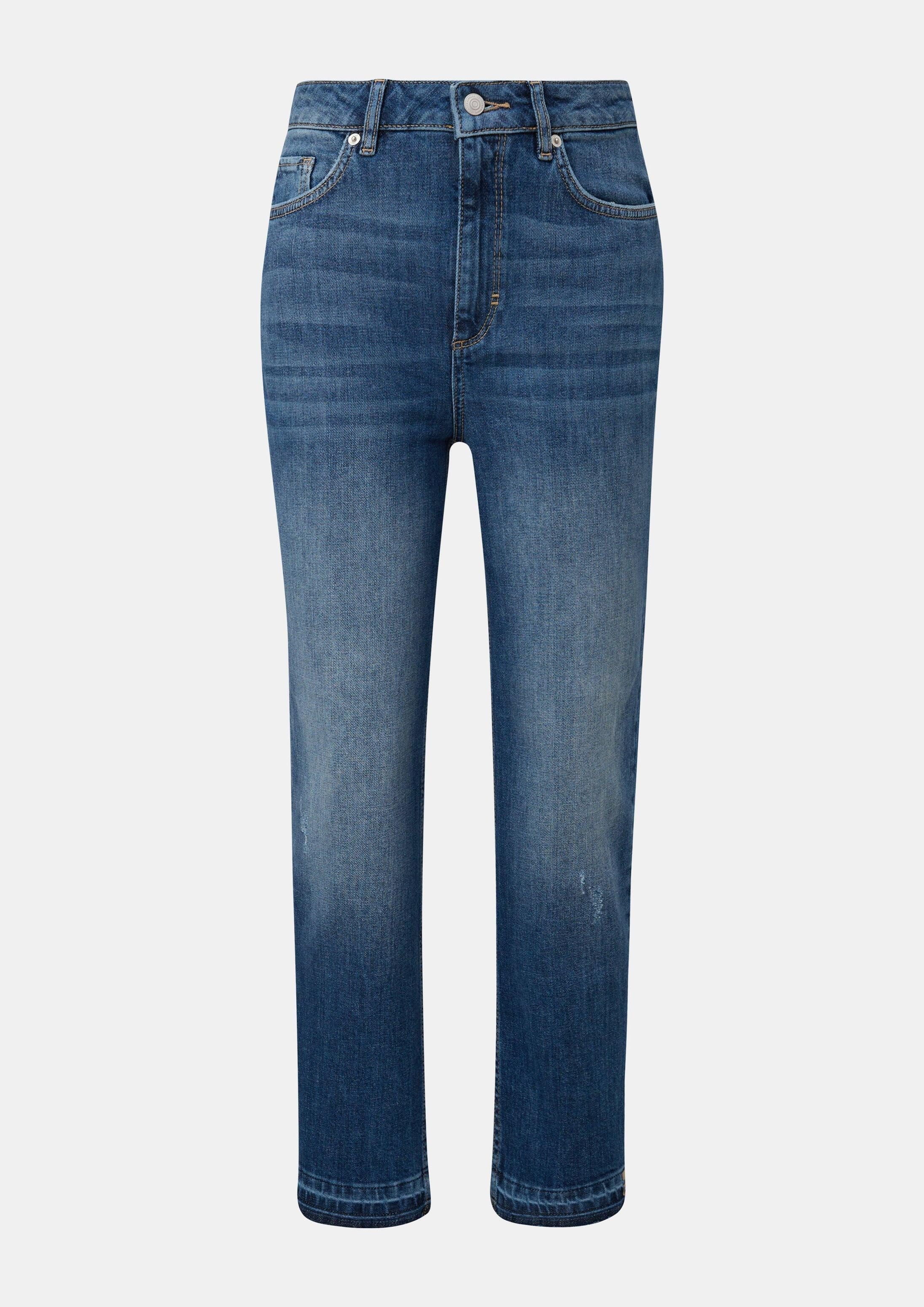 comma Slim-fit-Jeans Jeans-Hose Mom fit: Jeans mit Waschung