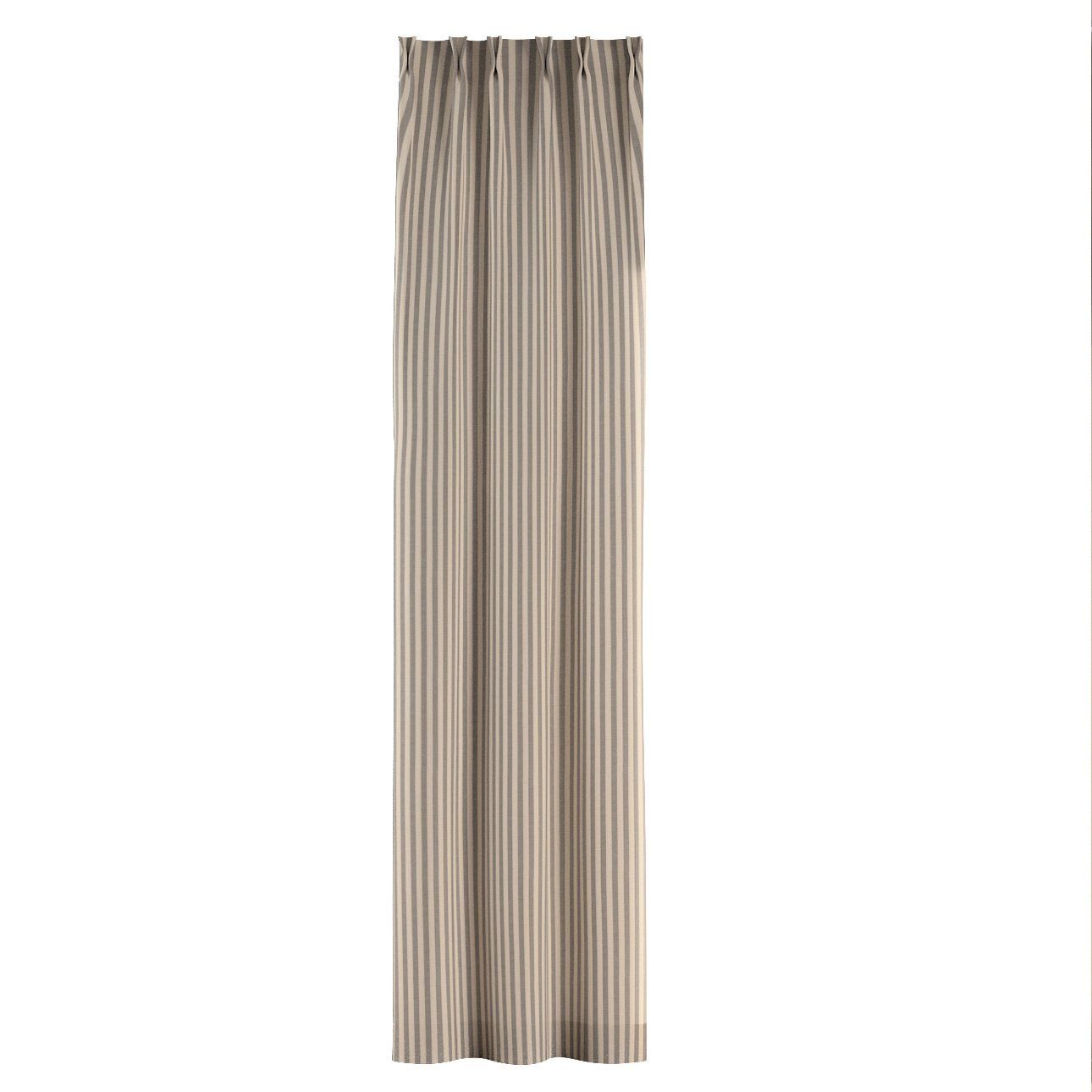 Dekoria flämischen Falten x Quadro, cm, 70 Vorhang grau-ecru mit Vorhang 2-er 100