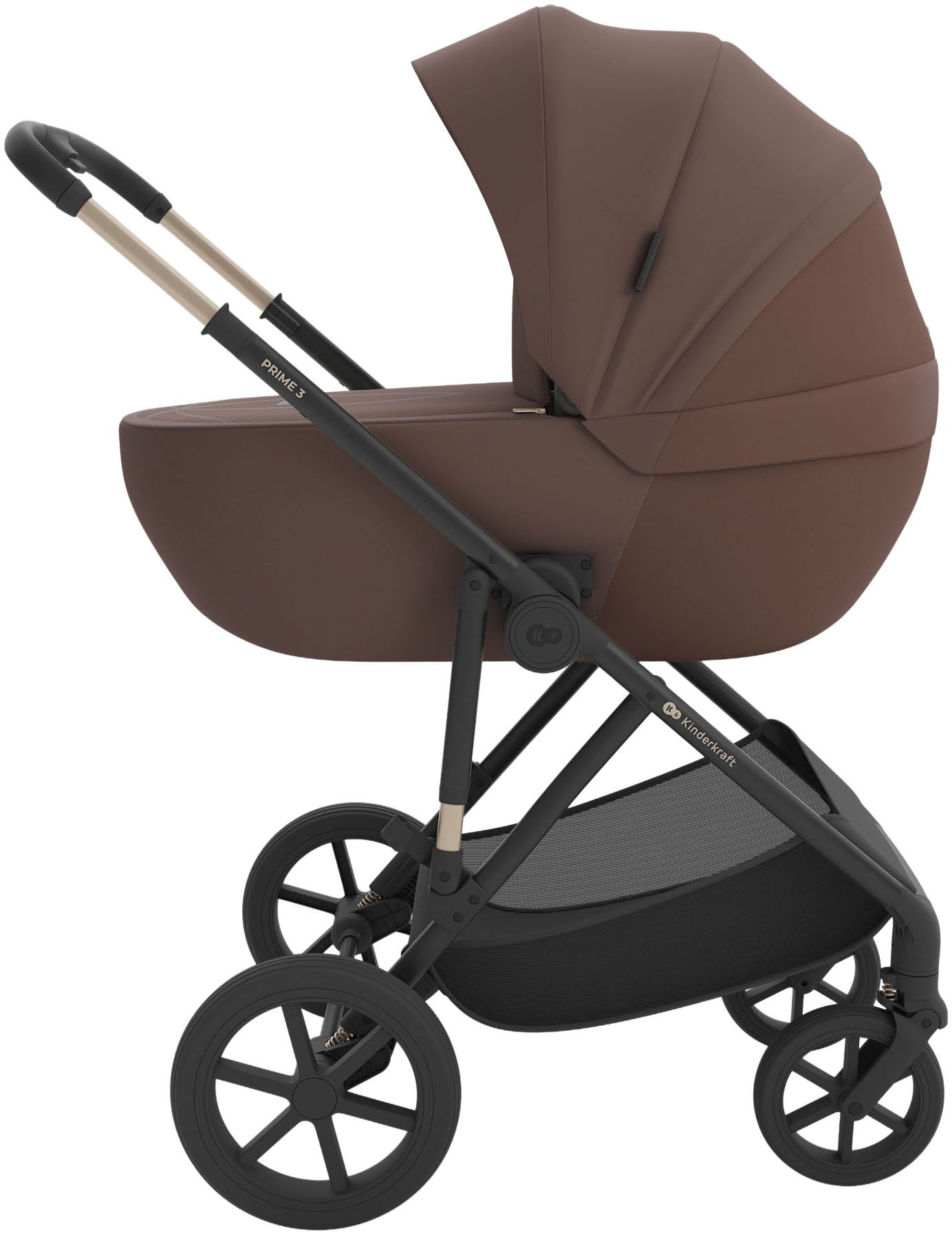 Kinderkraft Kombi-Kinderwagen PRIME 3 3in1, (Set), inkl. Babyschale MINK