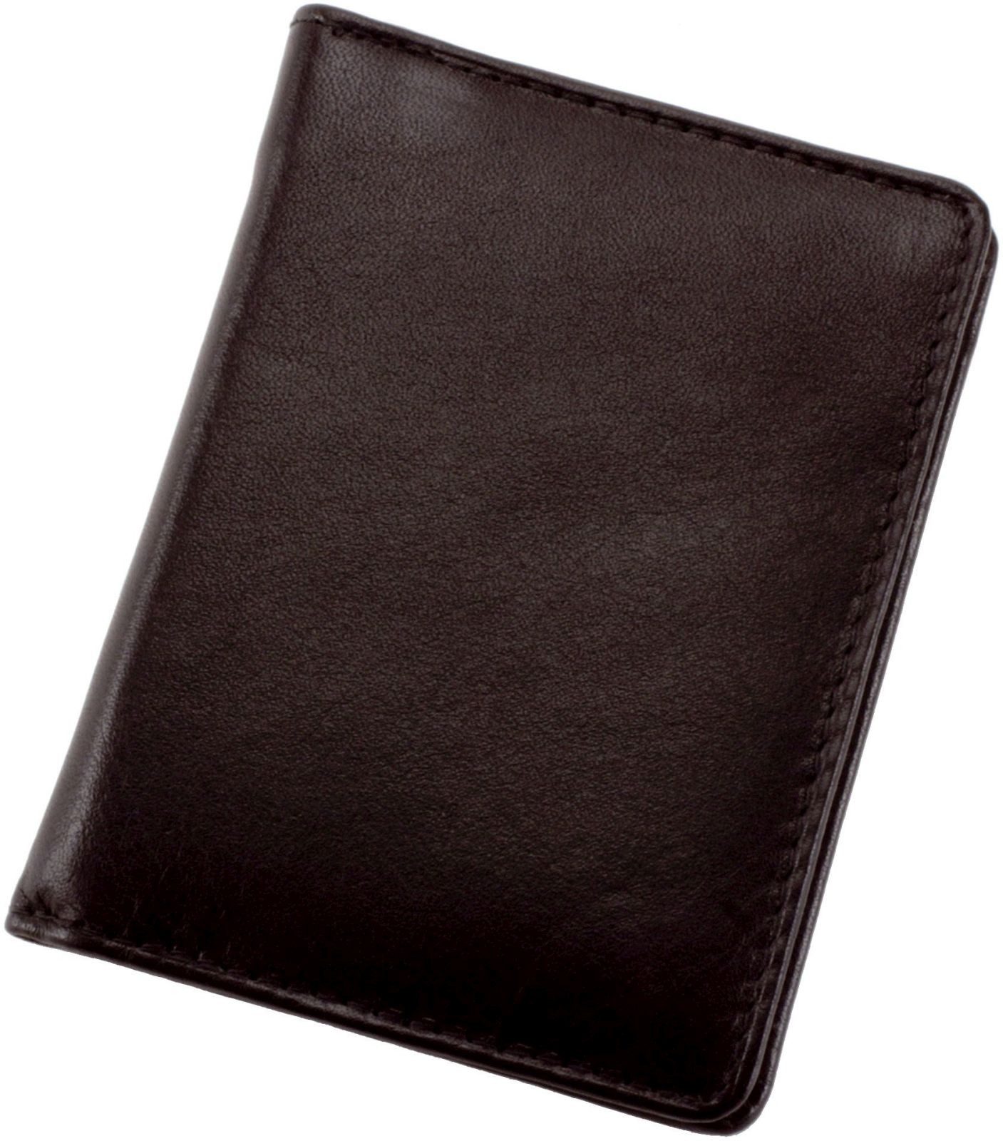 Schreibmappe Notizblock-Etui Monza 75x100x10mm Leder schwarz