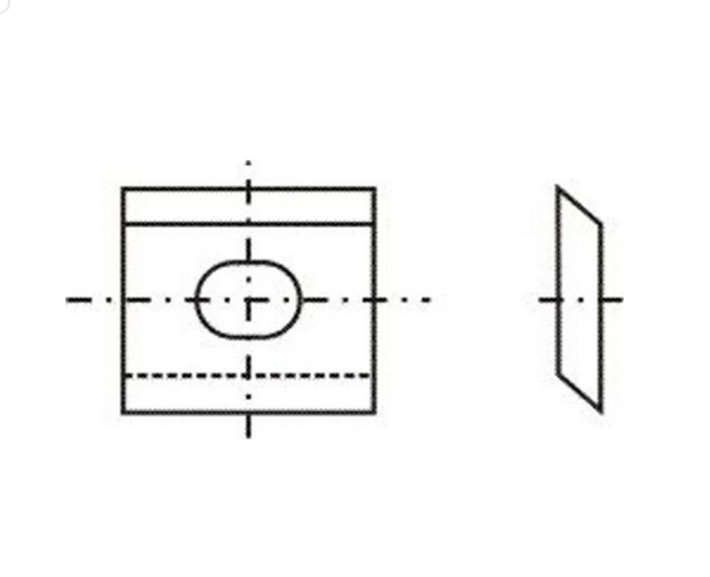 Tigra Wendeplattenfräser Wendeplatte 54 für System Oertli 9,5x8x1,5mm T04F 4 Stück | Fräser-Sets