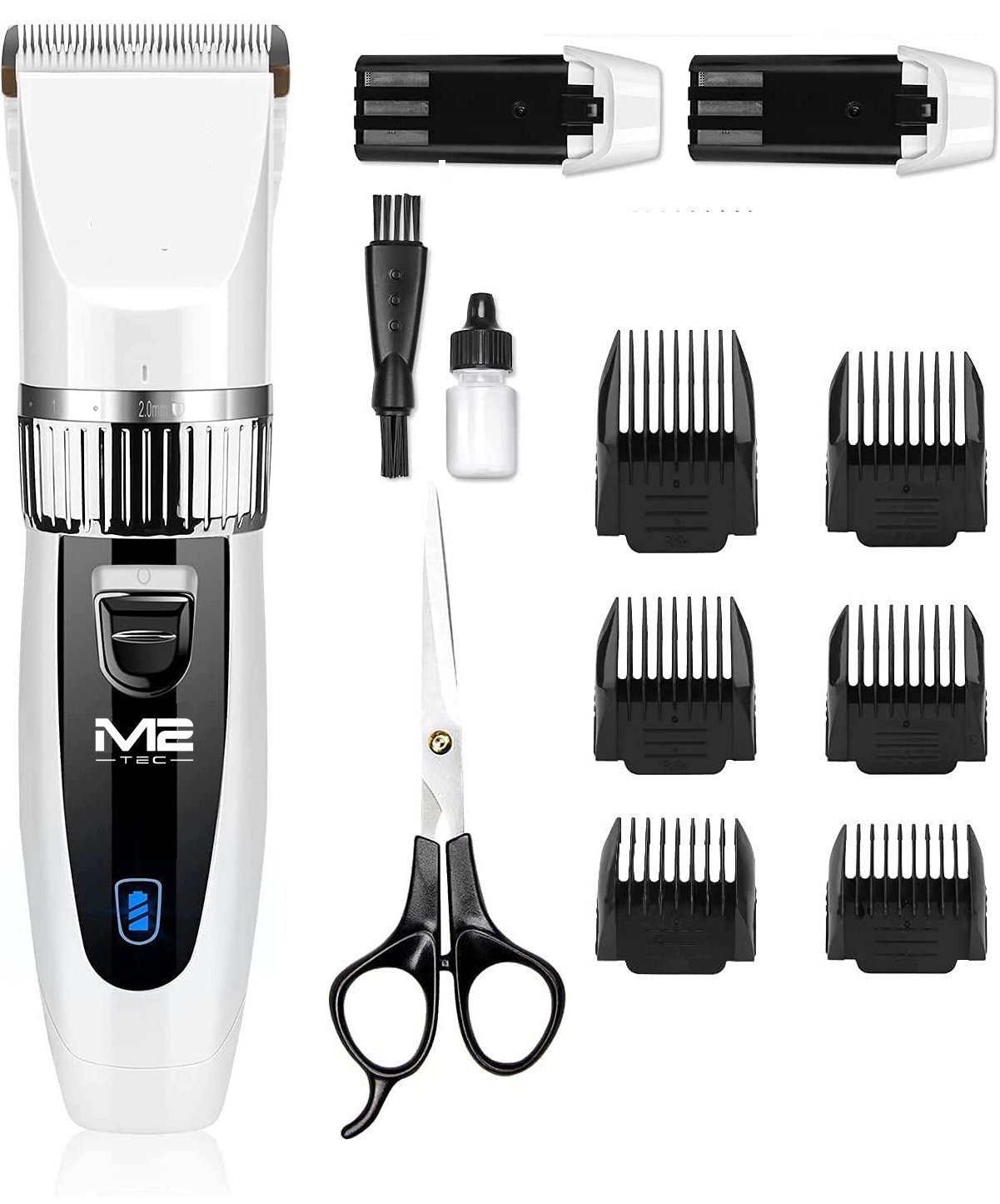 M2-Tec Haarschneider Haarschneide-Set, Fein-Schnittlängeneinstellung RFC-208B, Netz/Akku