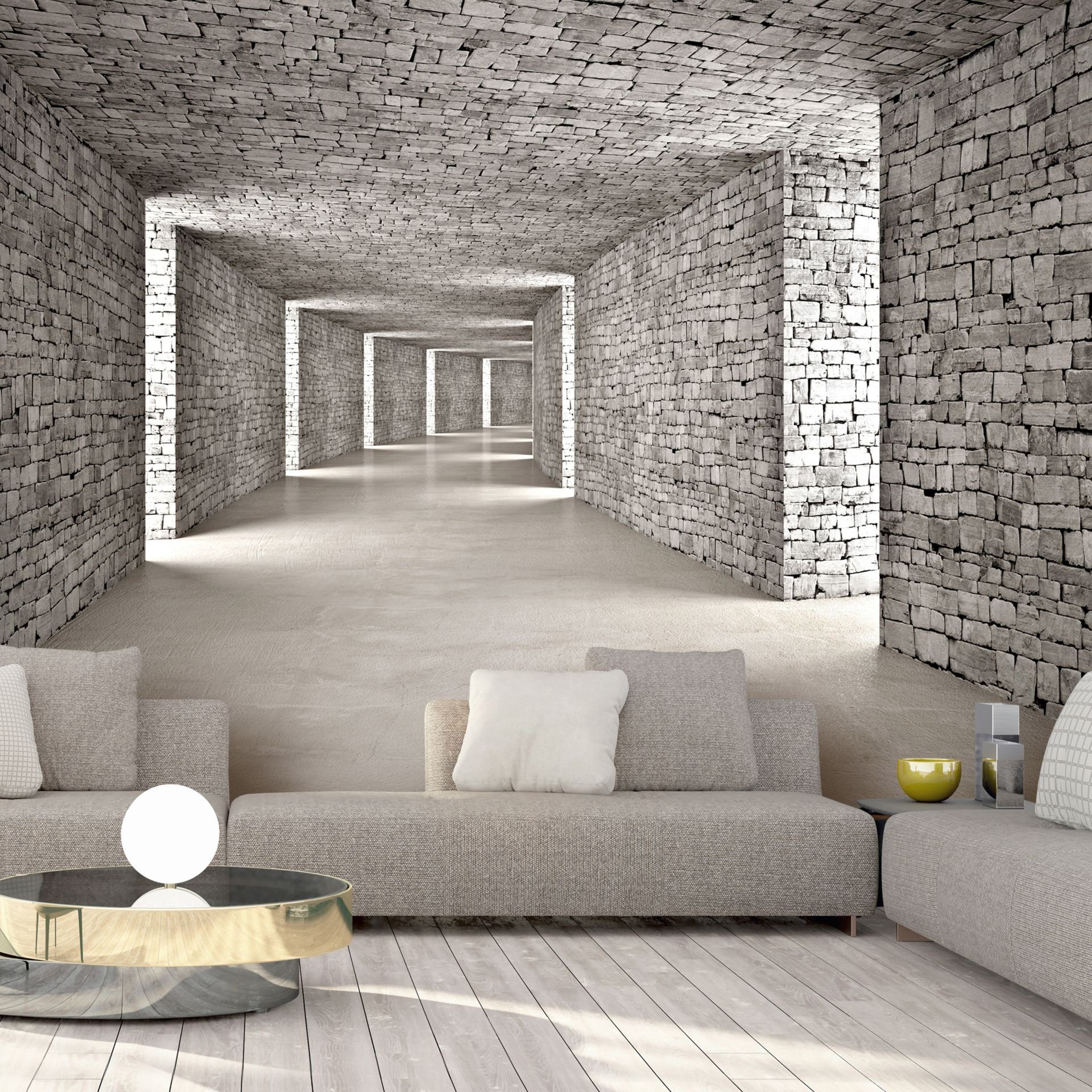 KUNSTLOFT Vliestapete Mysterious Tunnel 1x0.7 m, günstig online kaufen