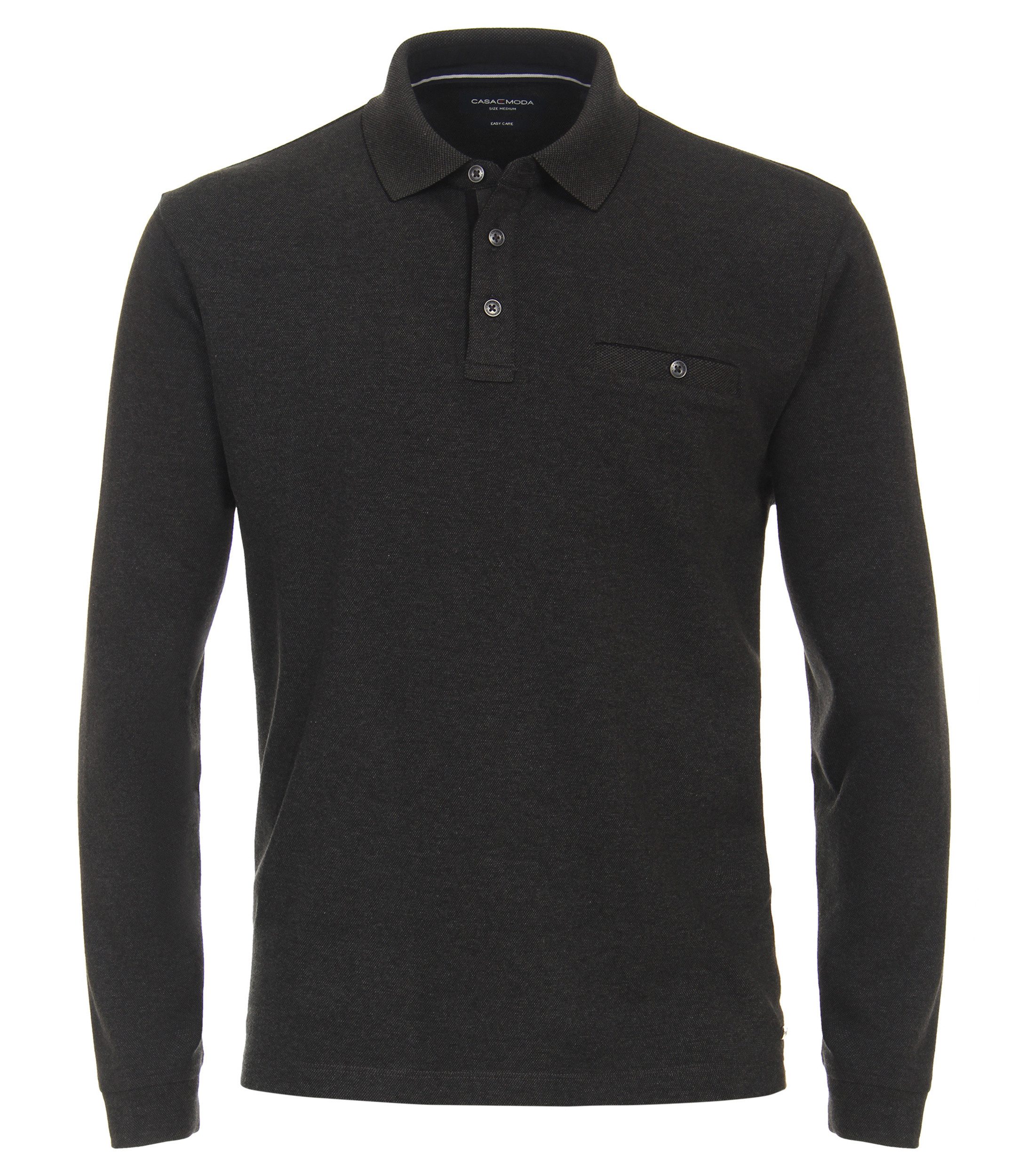 Langarm-Poloshirt CASAMODA Polo-Shirt Langarm uni