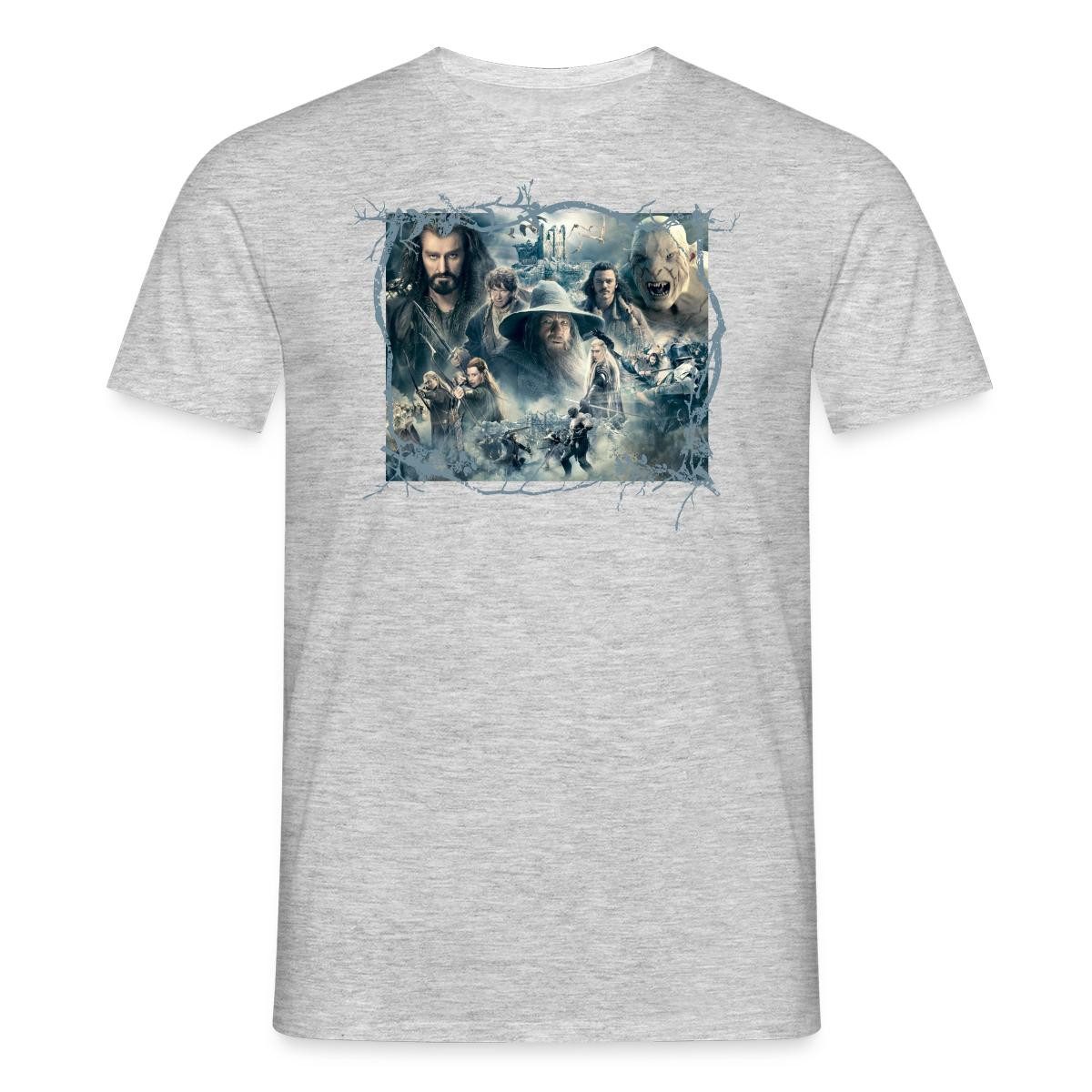 Spreadshirt T-Shirt Der Hobbit Die Schlacht der Fünf Heere Charaktere Männer T-Shirt (1-tlg)