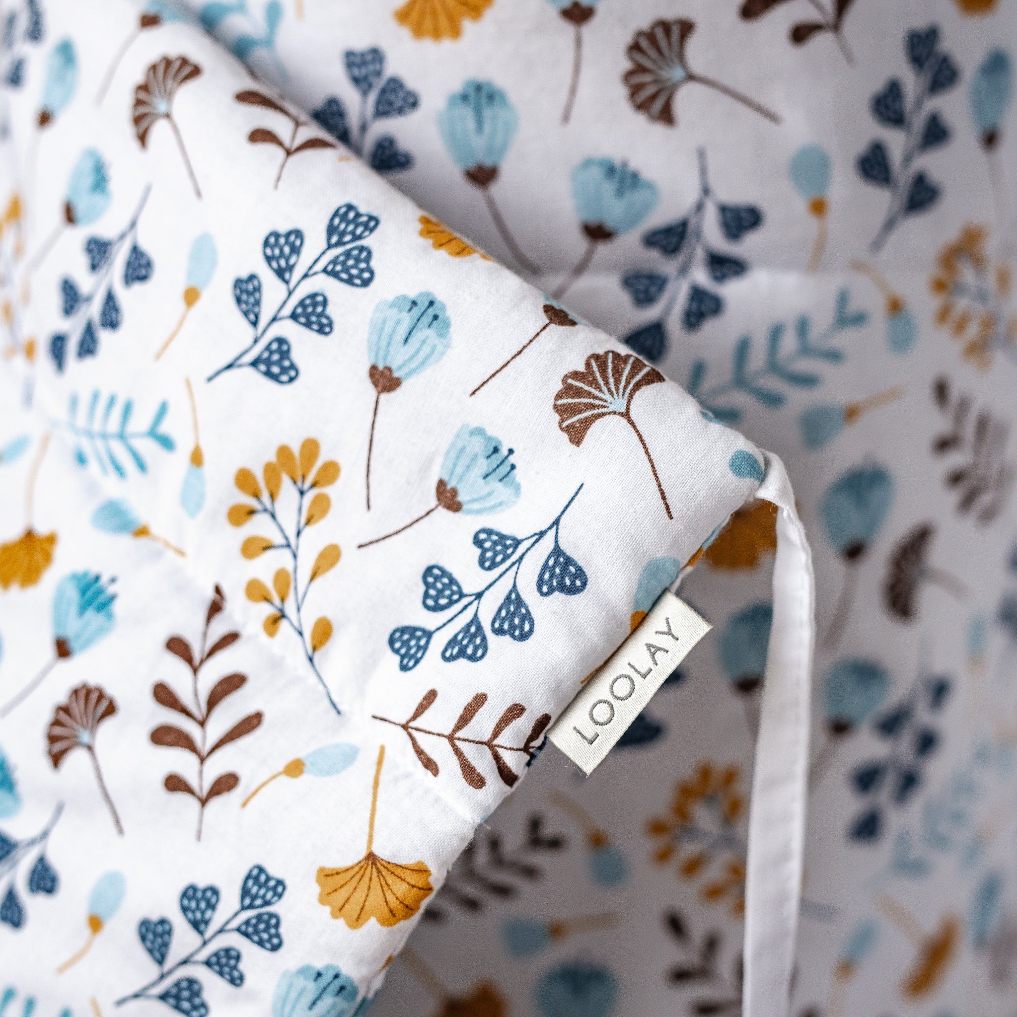 Loolay Bettnestchen PREMIERE! Blumenwiese BLAU Bettumrandung günstig online kaufen