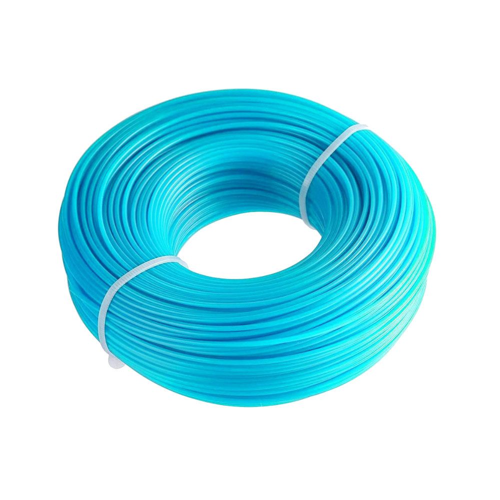 Trade-Shop Trimmerfaden Trimmerschnur passend für Stihl, Dolmar, Husqvarna Rasentrimmer, 200.00 m Länge, 3.00 mm Fadendurchmesser, Mähfaden mit robustem Stahlkern im Inneren / Dual Fadenstärke: 3,0mm