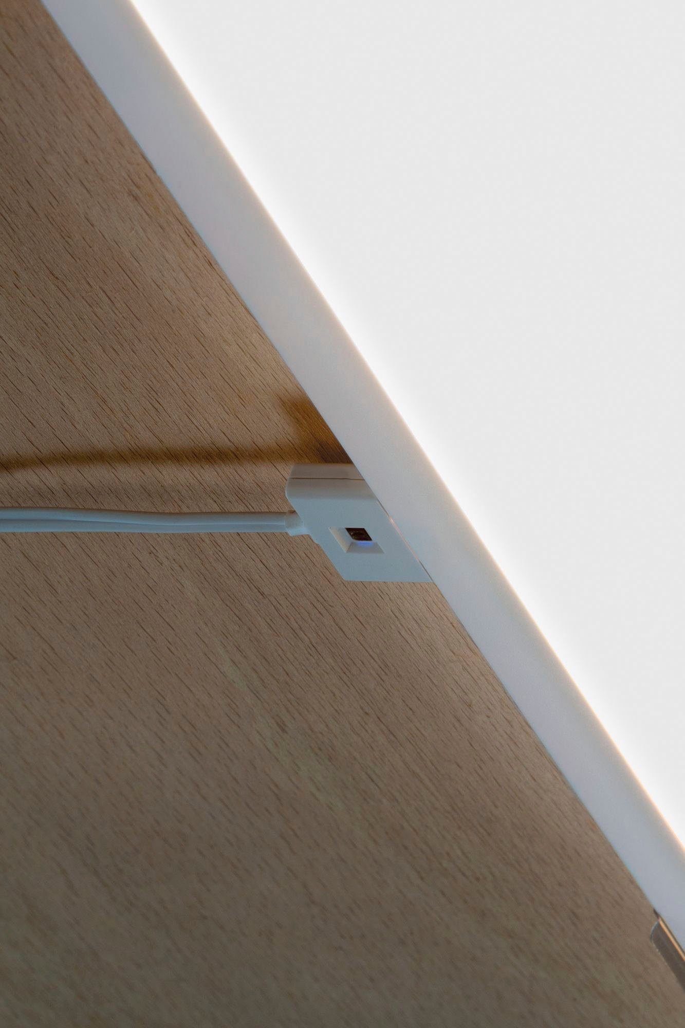 10x30cm Ace Unterschrank-Panel 10x30cm Unterschrankleuchte integriert, LED Unterschrank-Panel Weiß LED Ace LED Basisset, 7,5W Weiß 7,5W Basisset fest Warmweiß, Paulmann