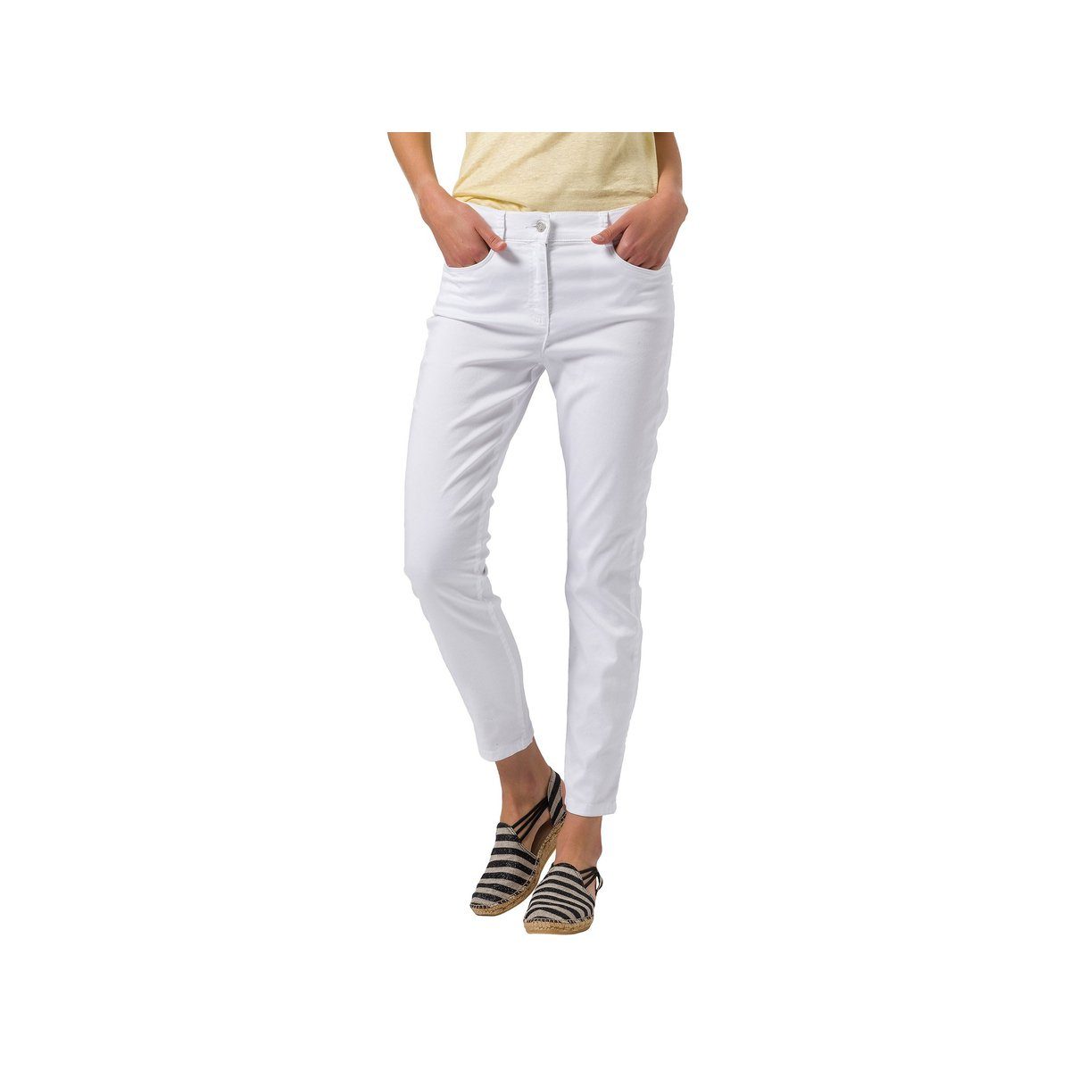 Brax regular (1-tlg) 5-Pocket-Jeans weiß