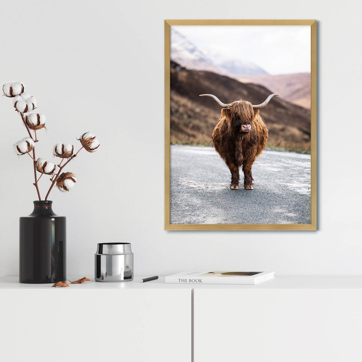 PHOTOLINI Bilderrahmen Poster-Einzelrahmen Modern Schmal günstig online kaufen