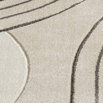 Teppich BONITO 7170, Carpet City, rechteckig, Höhe: 11 mm, Flachflor, Hochtief-Muster/ 3D-Effekt