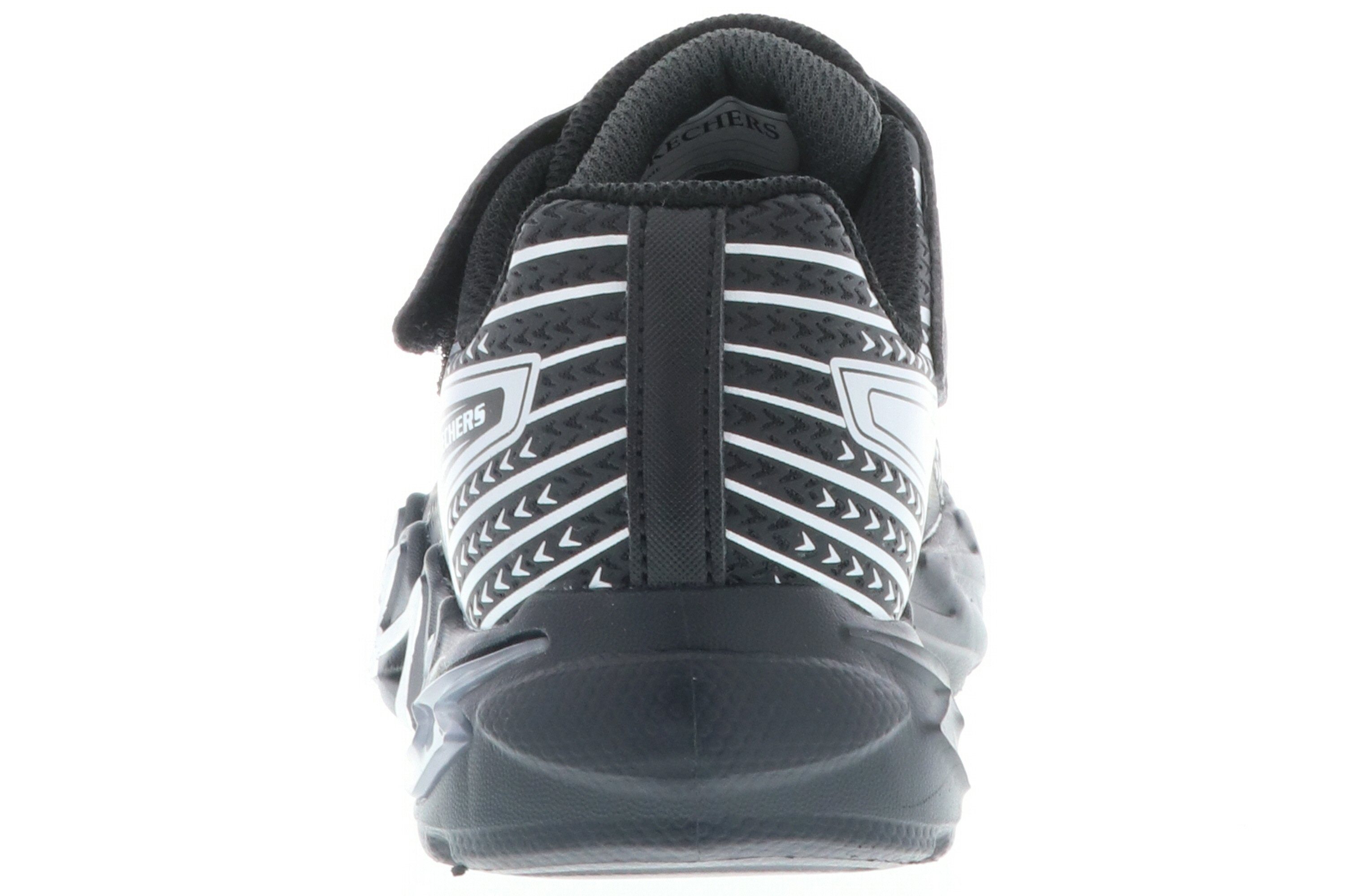 Skechers 400138L/BKSL an- und können Lights-Flex-Glow ausgeschalten Lichter Sneaker Bolt Black/Silver S werden