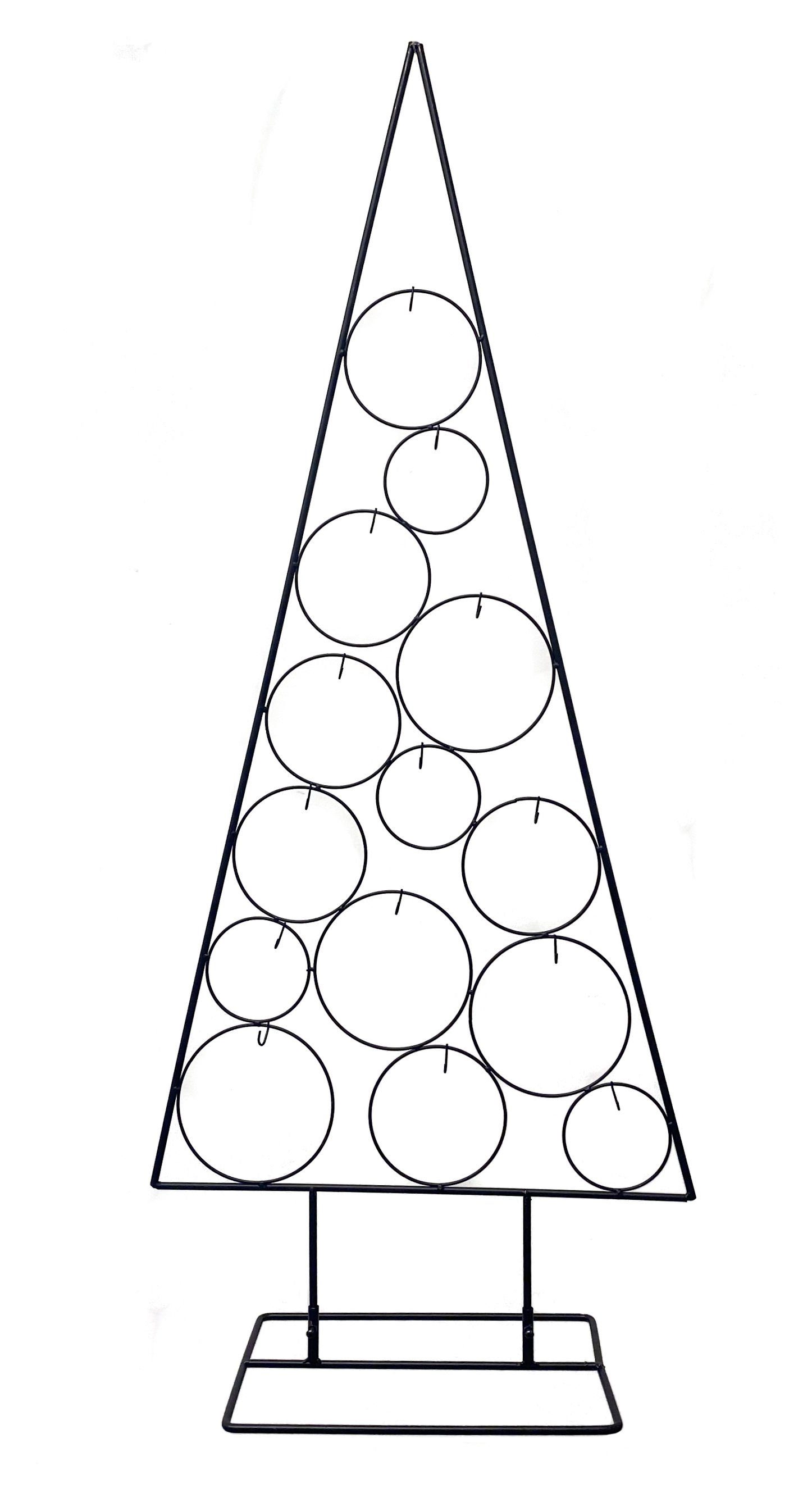 Spetebo Dekobaum »Metall Tannenbaum mit Kreisen zum Dekorieren