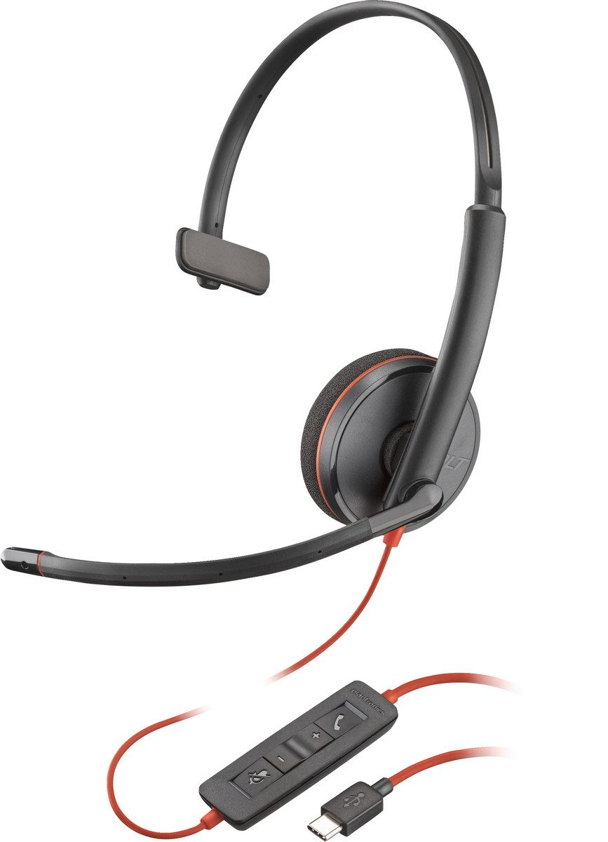 Polycom Poly Headset Blackwire C3210 Mono USB-C/A