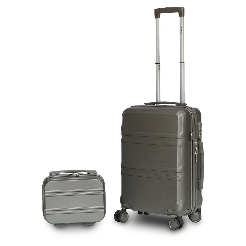Barut Kofferset Reisekofferset 2-teilig Modell Anubis Grau, 4 Rollen, (Set, 2 tlg., MS-19042)