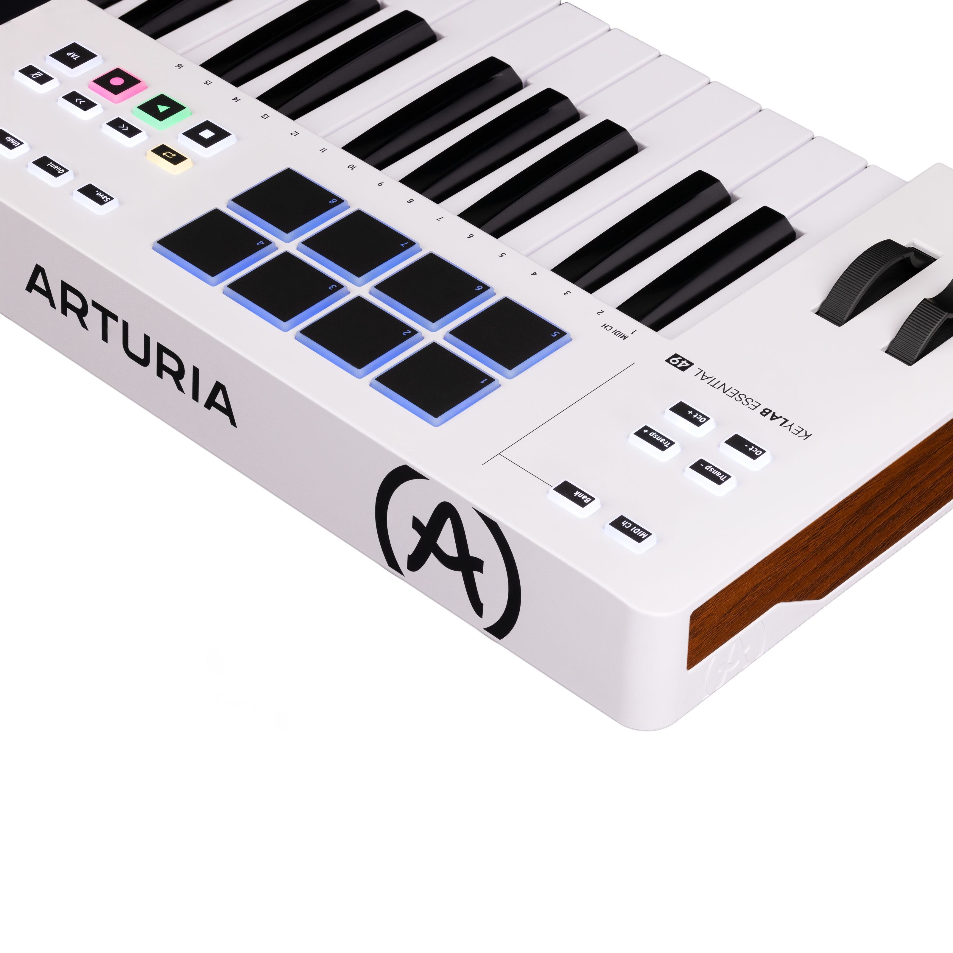 Arturia Masterkeyboard (Masterkeyboards, MIDI-Keyboard 49), KeyLab Essential 49 Mk3 White - Midi Keyboard