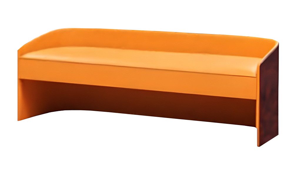 JVmoebel Bank Designer Hocker aus Leder und Holz im eleganten Stil (Bench), Made in Europa
