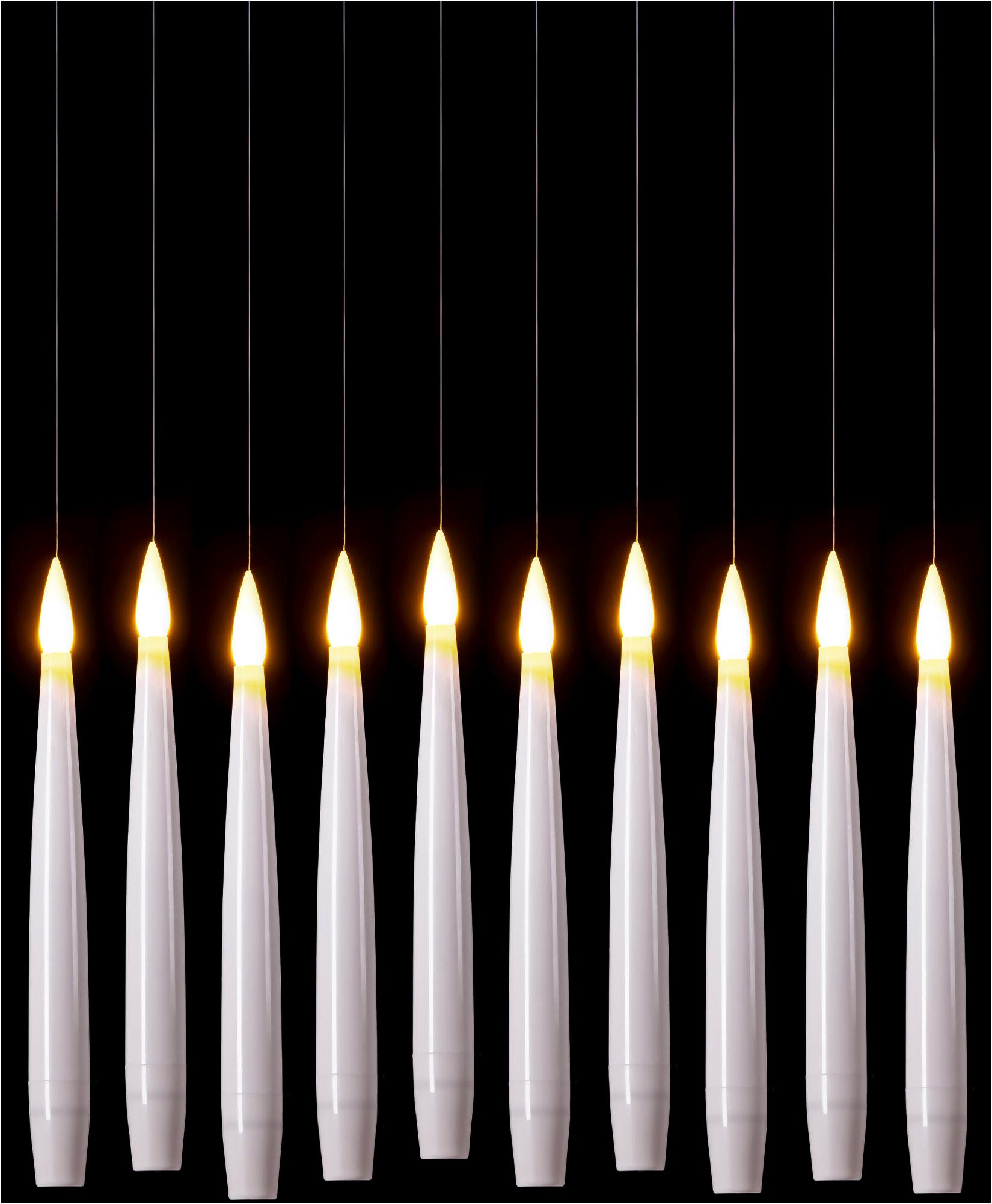 OTTO home LED Dekolicht 10 Schwebende LED Tafelkerze mit Zauberstab Korrinna, LED fest integriert, Warmweiß, mit Zauberstab als Fernbedienung – Bild 4 von 5