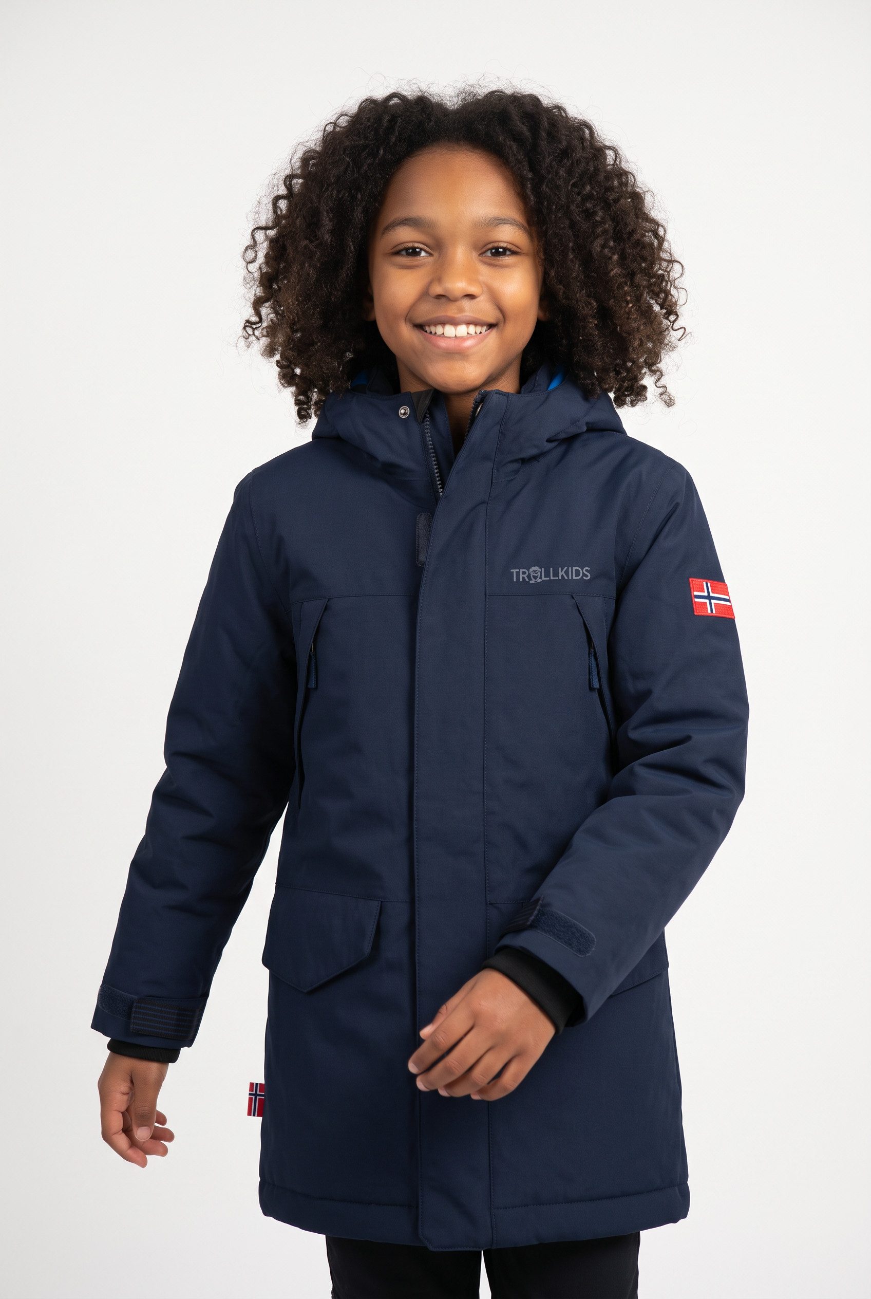 TROLLKIDS Parka KIDS HARSTAD JACKET sportlich, warm wattiert, wasserdicht, Children