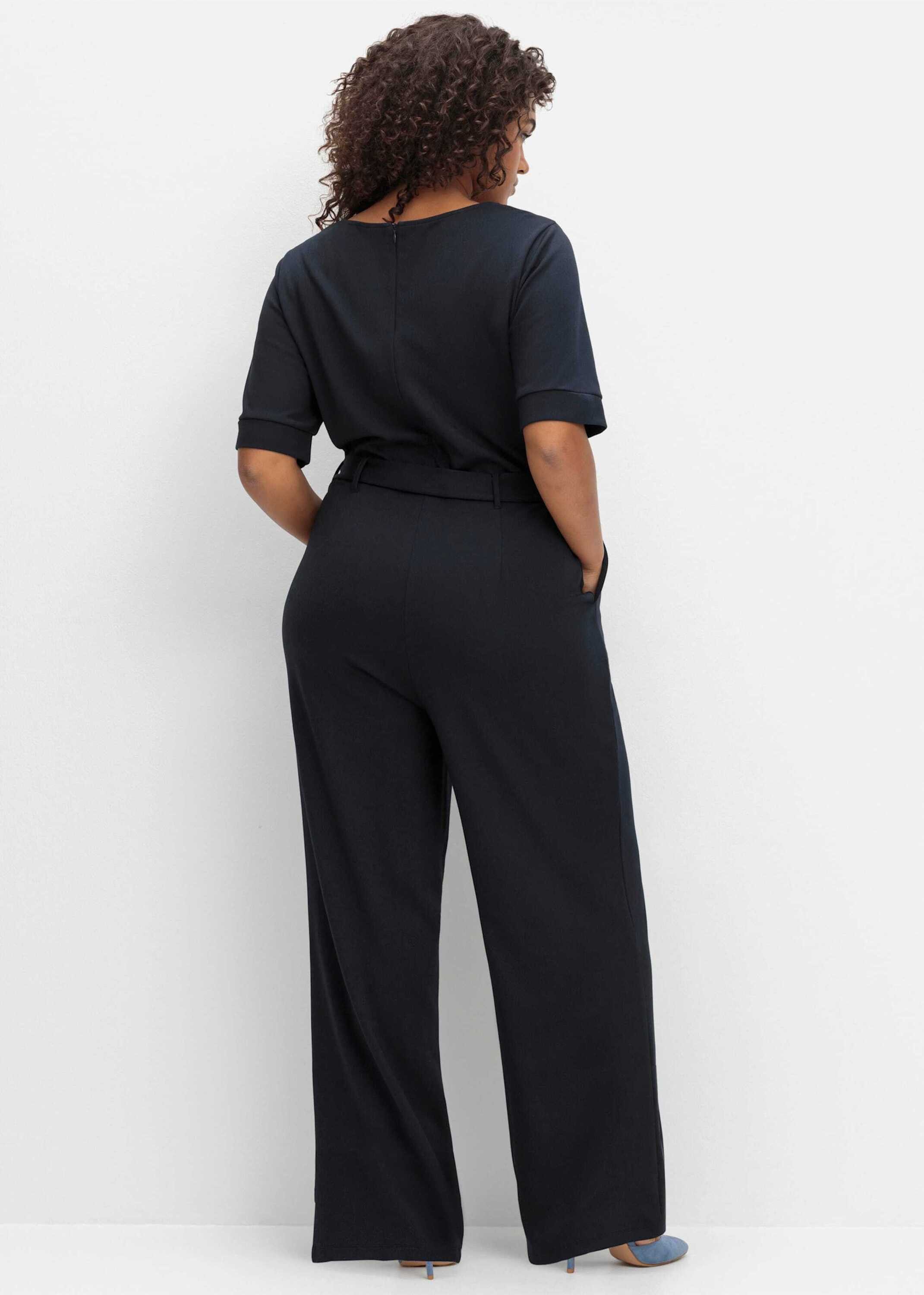 sheego by Joe Browns Jumpsuit Jumpsuit Kurzarm Innenbeinlänge ca. 70 cm günstig online kaufen