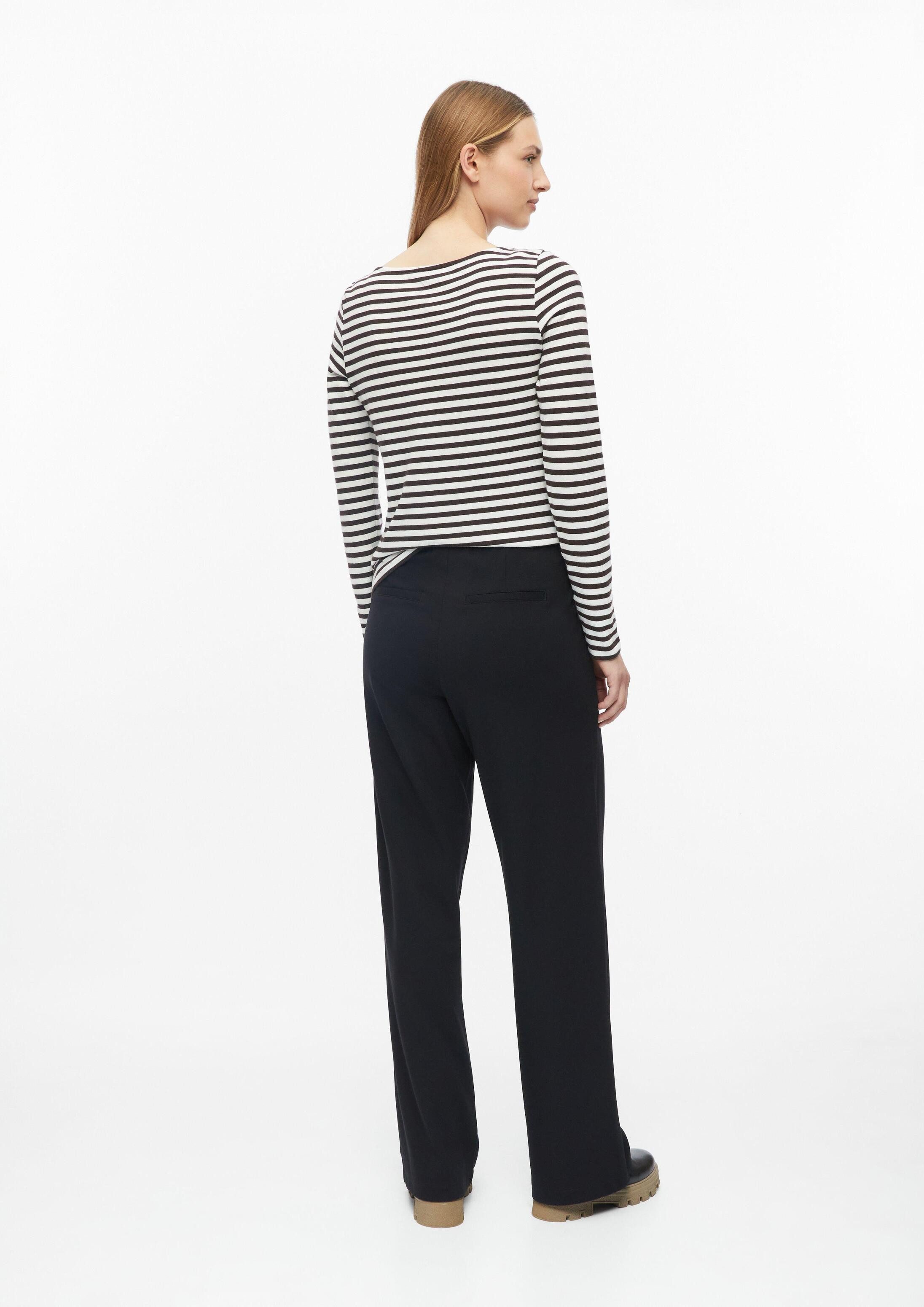 s.Oliver Chinos Hose Fließende Hose mit Wide Leg und Elastikbund