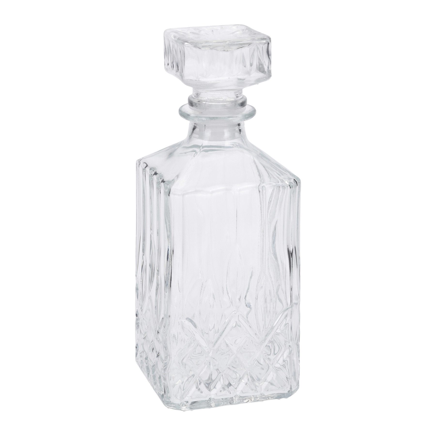 Karaffe Whisky Cognac Rum Glas Glaskaraffe Dekanter Flasche Whiskyflasche