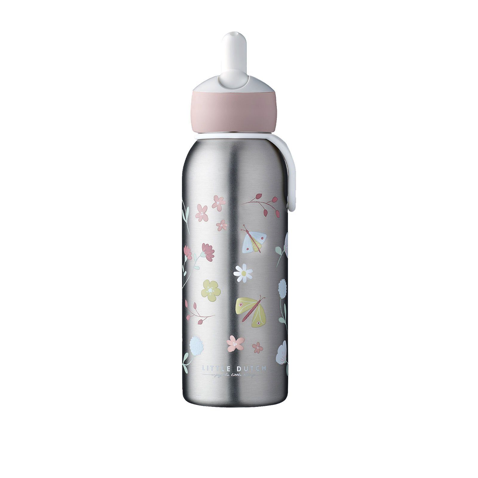 & Flip-Up Flowers Butterflies, Trinkflasche rosa 350 Campus Mepal Thermoflasche ml