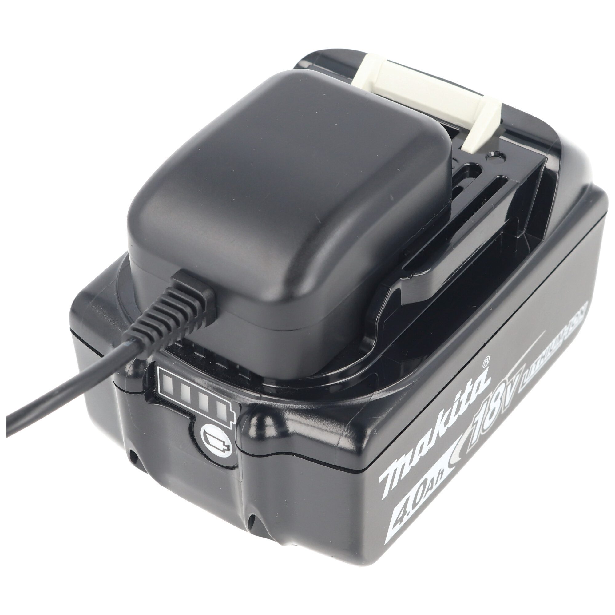 AccuCell Ladegerät passend für Makita Li-Ion Akku BL1815, BL1830, BL1835, BL18 Akku-Ladestation