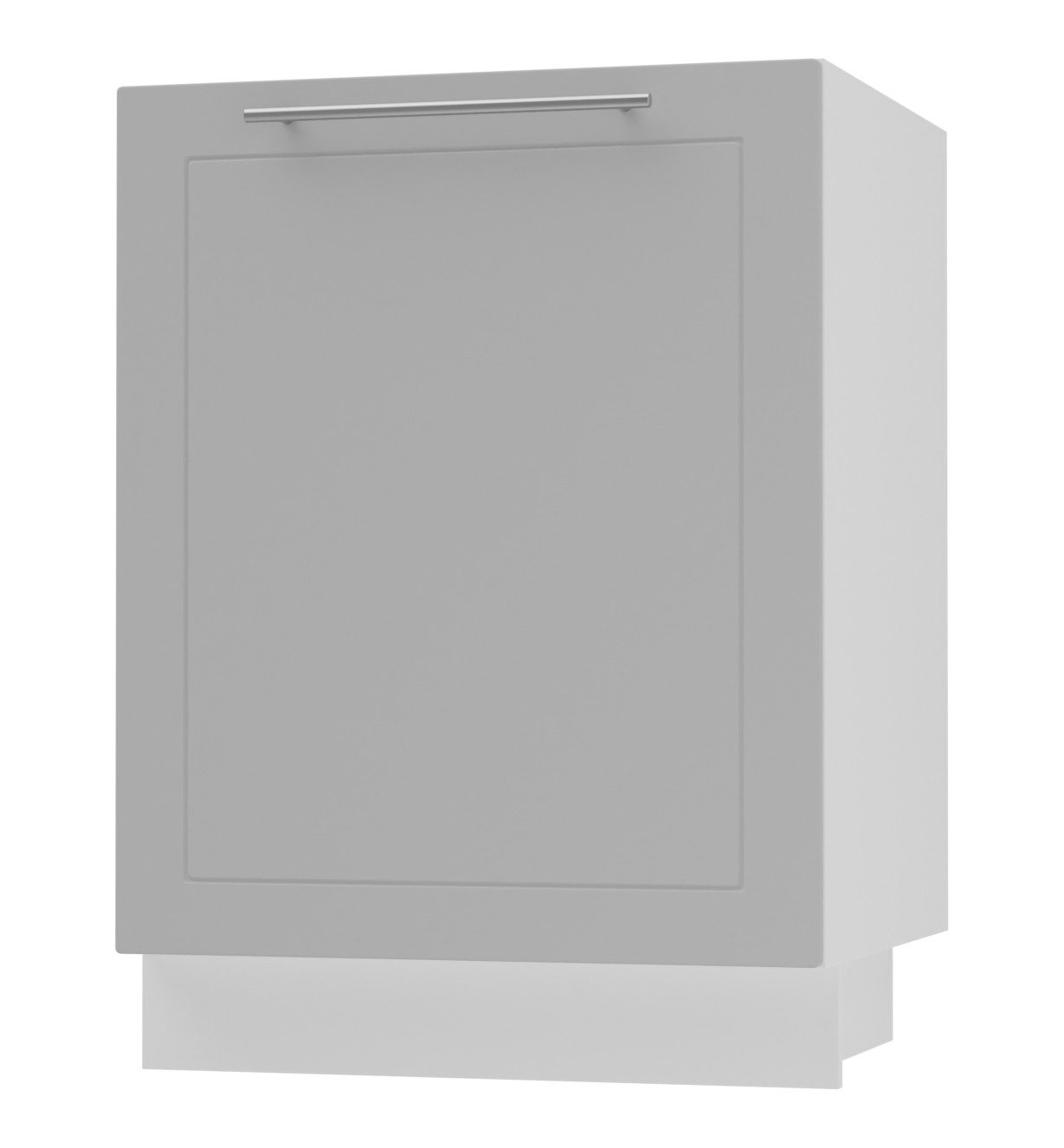 Feldmann-Wohnen Spülenschrank Kvantum (Schublade mit Teilauszug, Selbsteinzug und Soft-Close-Funktion, 1-St., Fronten mit dekorativen Fräsungen und leicht abgerundeten Ecken) 60cm Front- und Korpusfarbe wählbar mit 1 Schublade (Teilauszug)