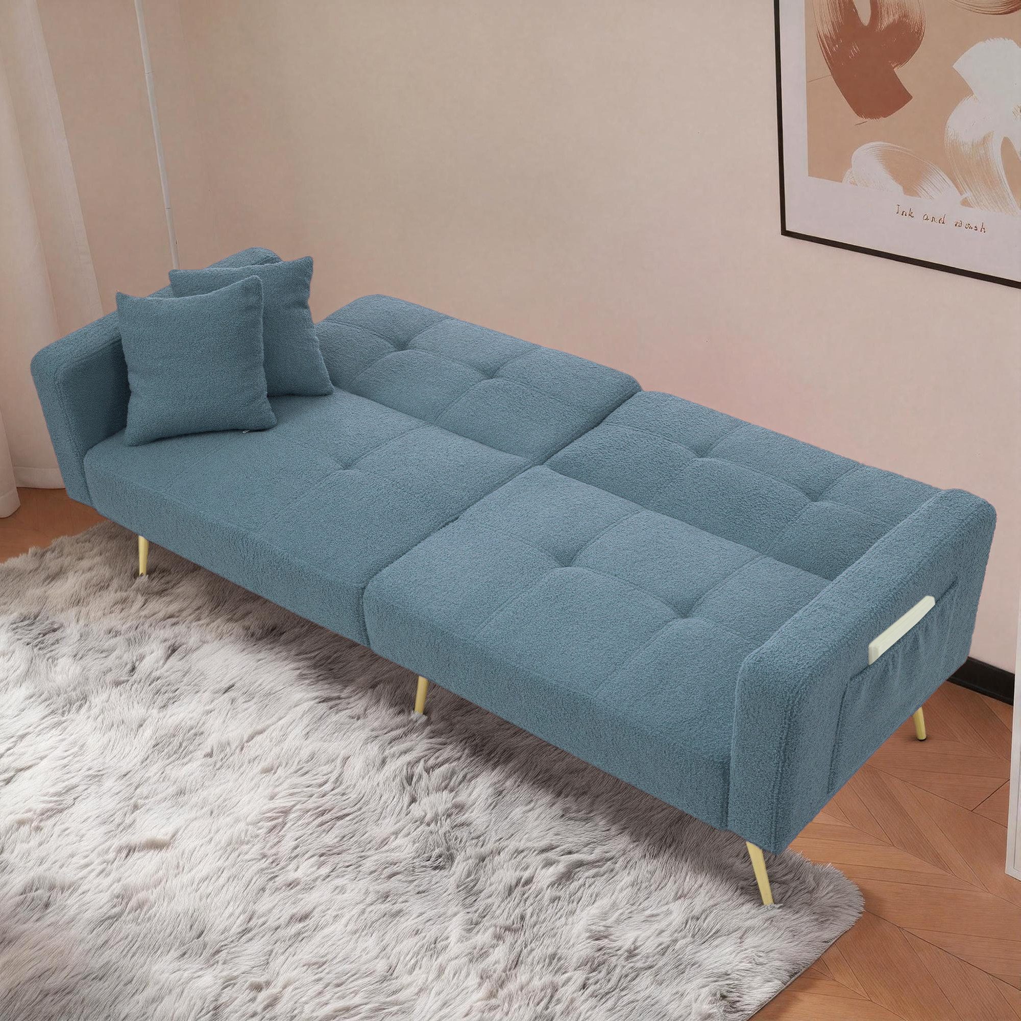 REDOM Schlafsofa mit Bettfunktion, Bettsofa,Klappsofa,Gästebett, verstellbarem Winkel